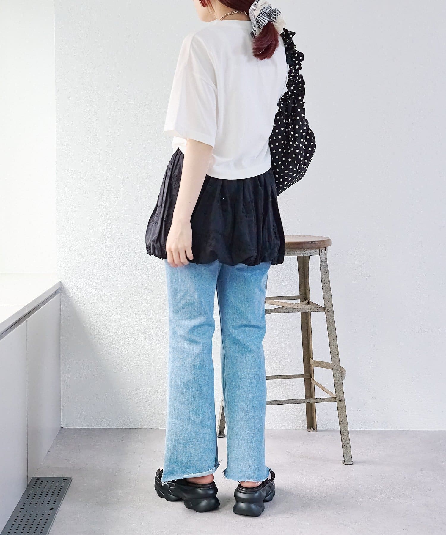 OUTLET(アウトレット) 【w closet】【2WAY】レースバルーンキャミ