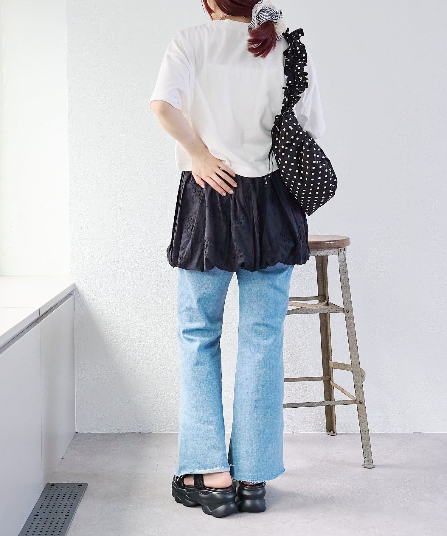 OUTLET(アウトレット) 【w closet】【2WAY】レースバルーンキャミ