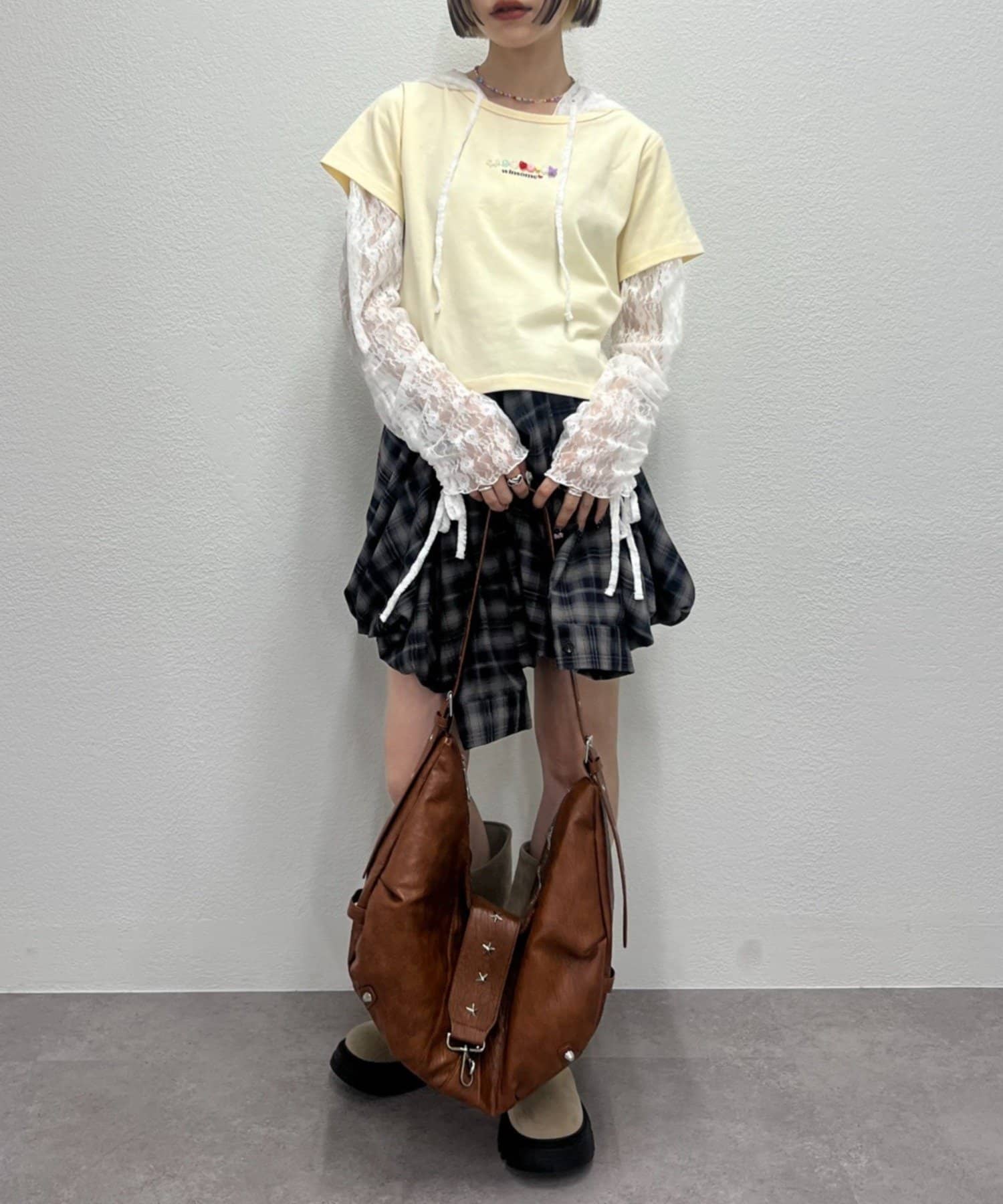 OUTLET(アウトレット) 【w closet】カラフルビーズT