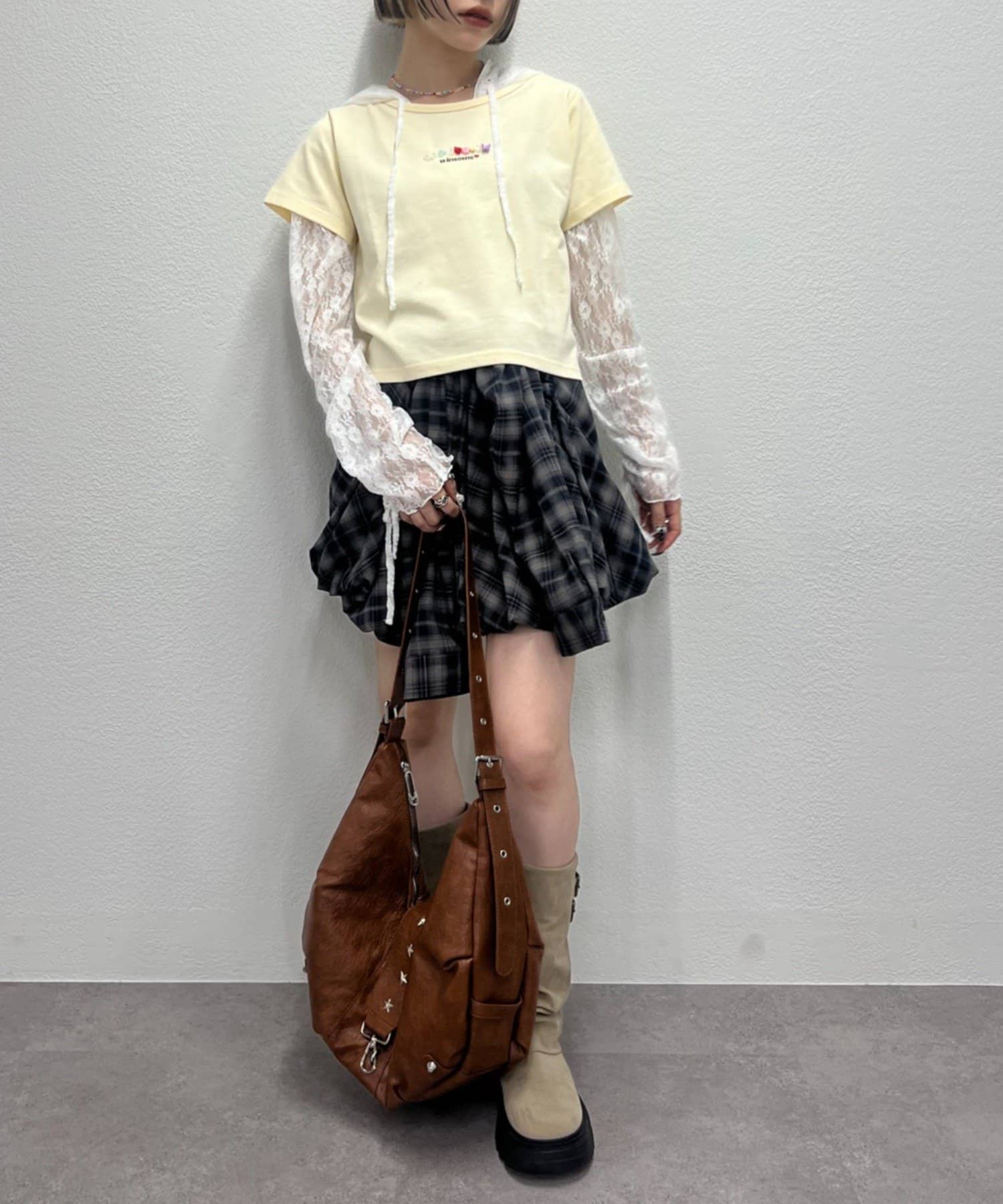 OUTLET(アウトレット) 【w closet】カラフルビーズT