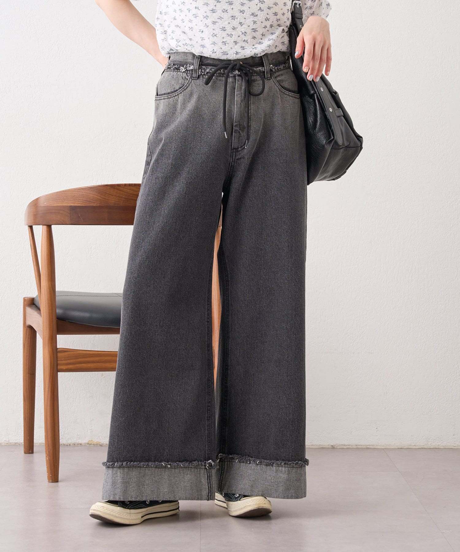 OUTLET(アウトレット) 【w closet】グラデワイドデニム