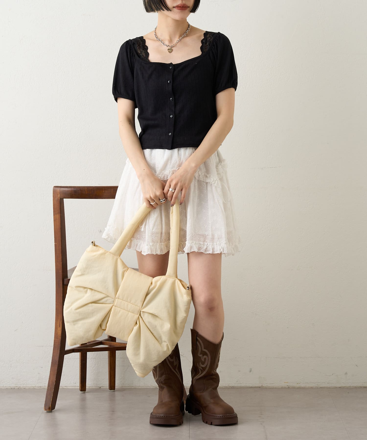 OUTLET(アウトレット) 【w closet】シフリーレーススカパン