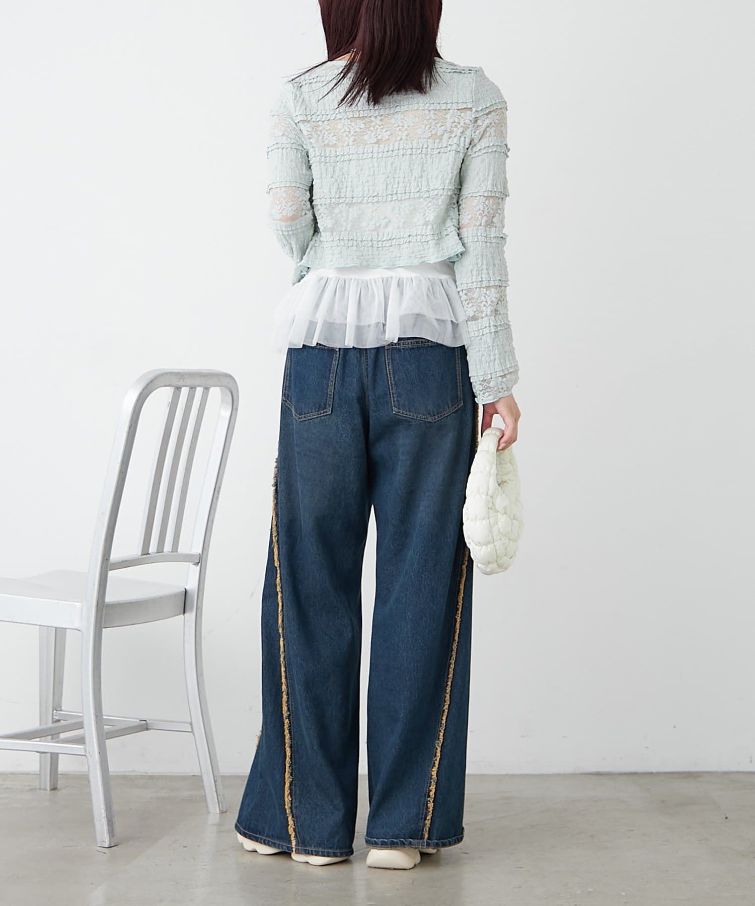 OUTLET(アウトレット) 【w closet】レースボレロ