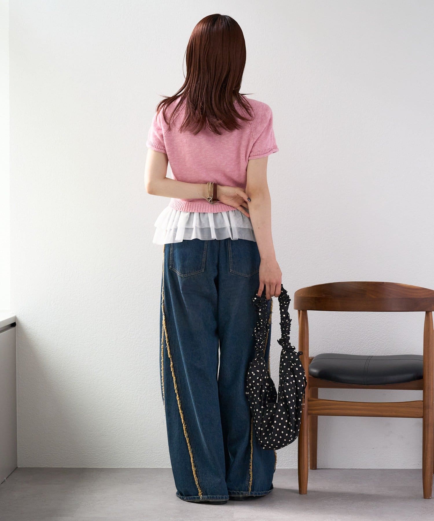 OUTLET(アウトレット) 【w closet】I LOVEニット