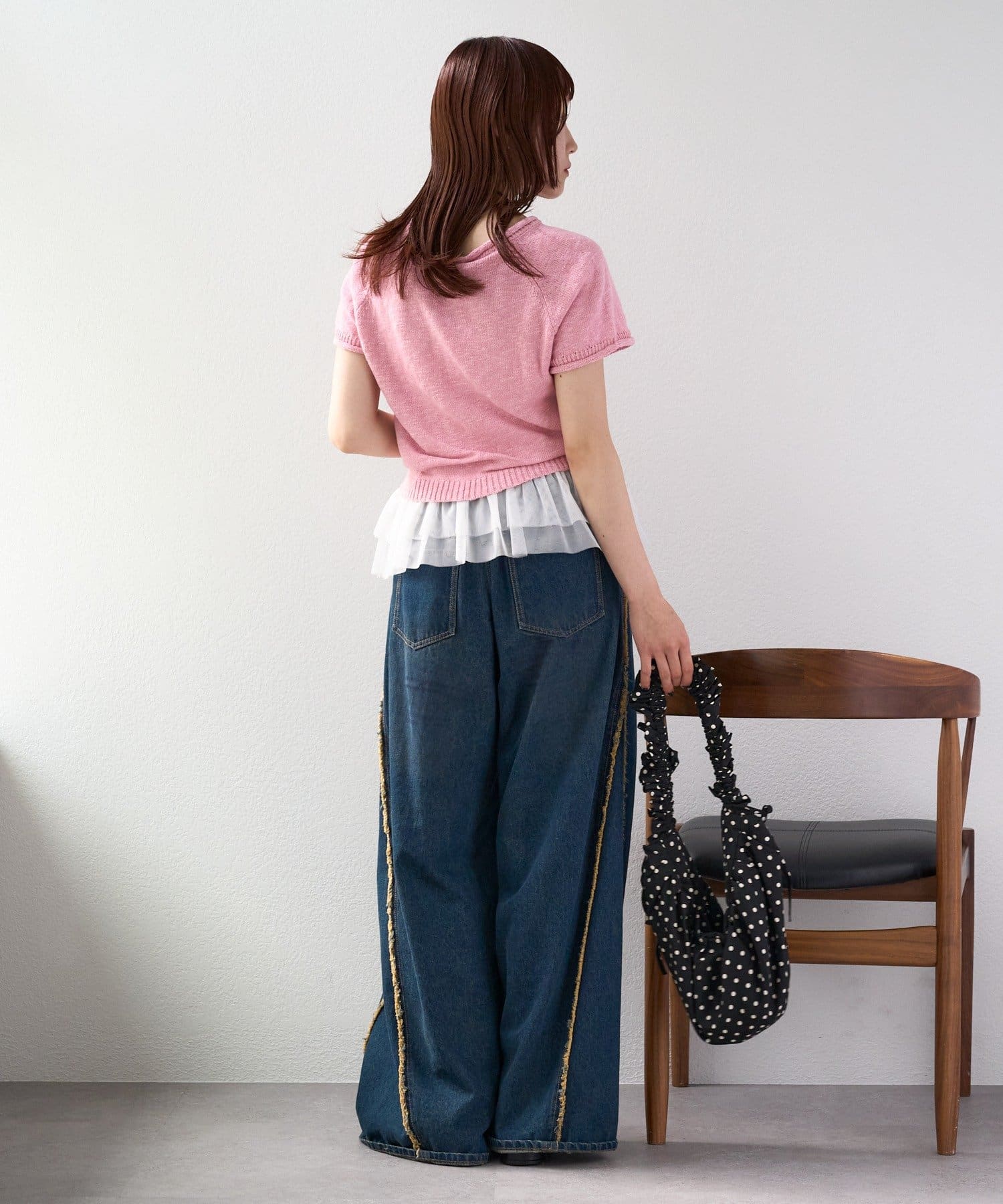 OUTLET(アウトレット) 【w closet】I LOVEニット