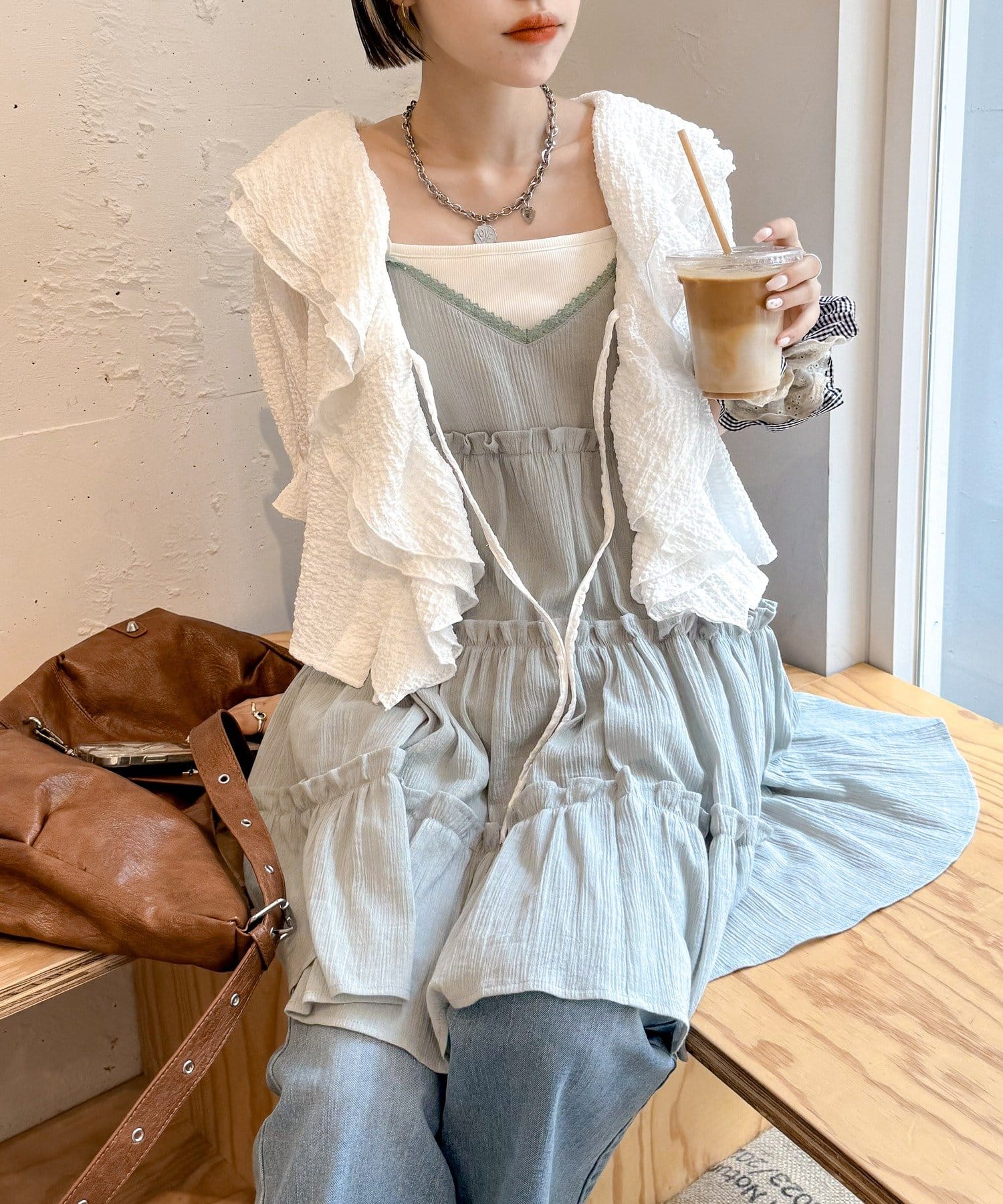 OUTLET(アウトレット) 【w closet】ラッフルブラウス