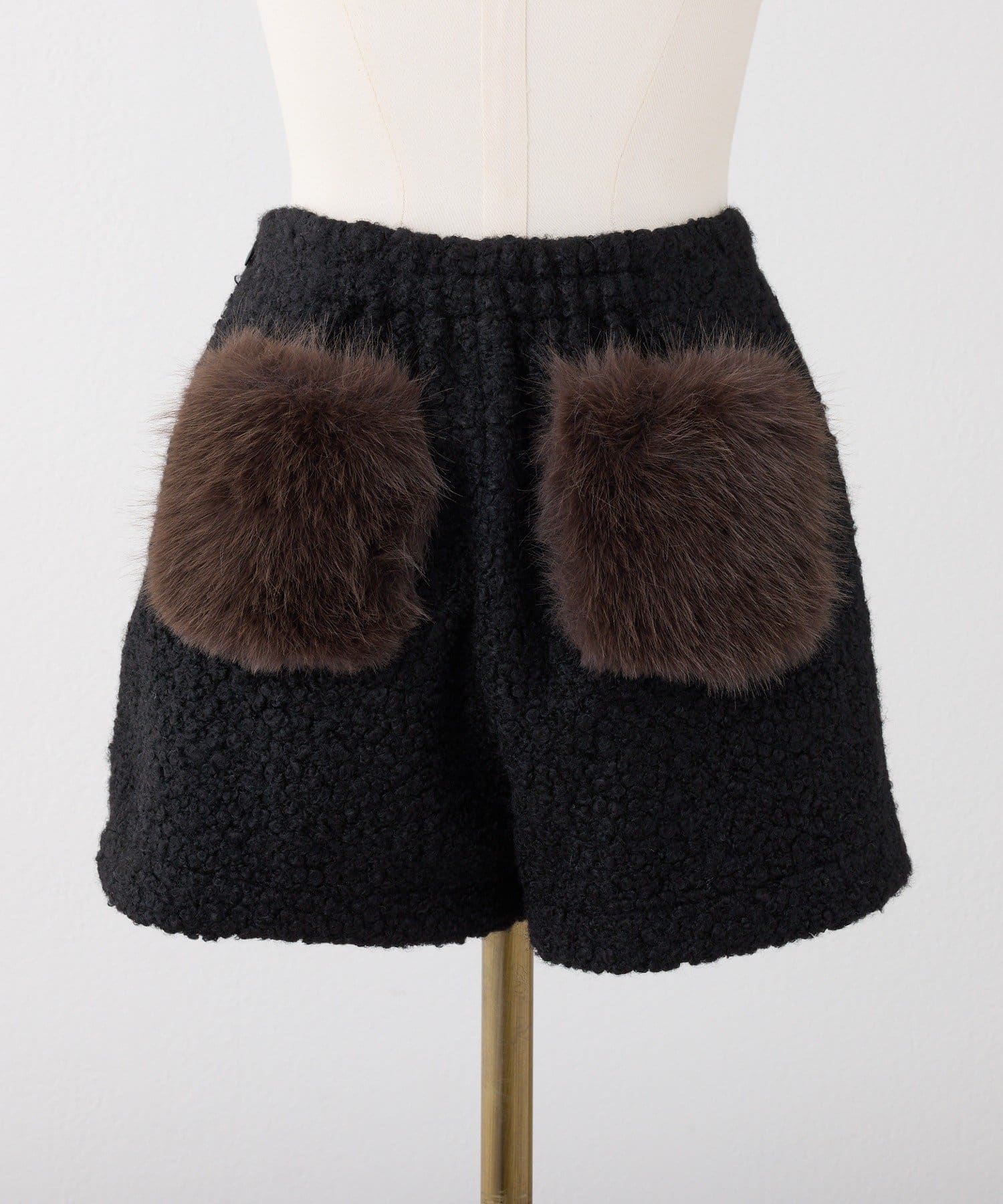 Seemi.by NICE CLAUP(シーミーバイナイスクラップ) ポケットファーショートパンツ