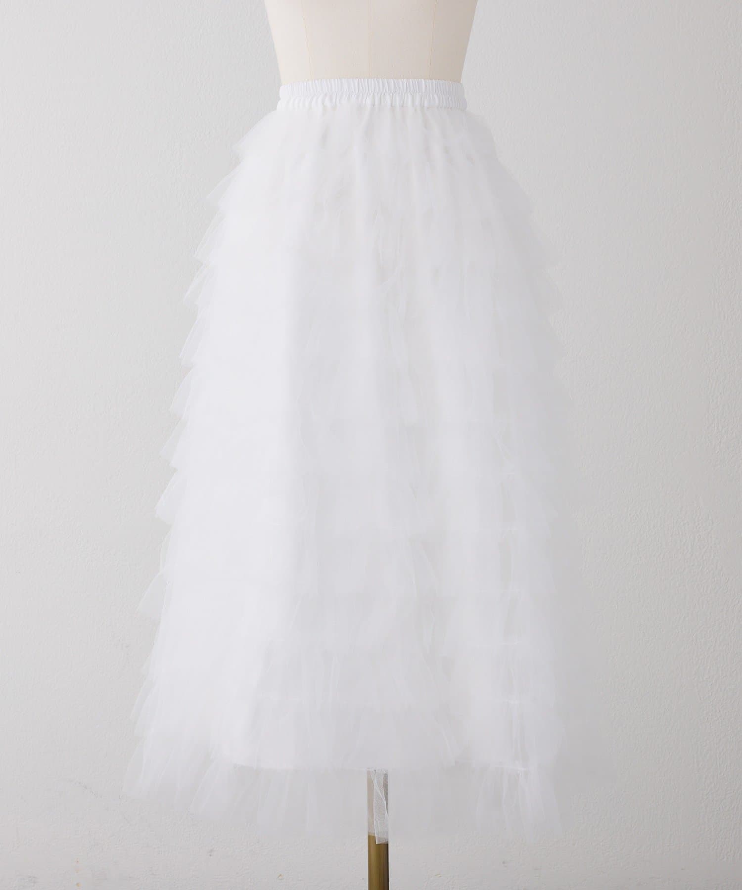 Seemi.by NICE CLAUP(シーミーバイナイスクラップ) 【Seemi.】チュールロングスカート