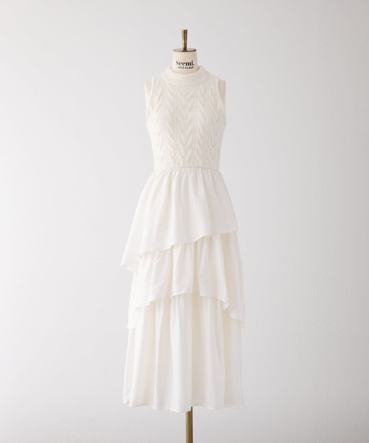 Seemi.by NICE CLAUP(シーミーバイナイスクラップ) 【Seemi.】ビジュードッキングワンピ