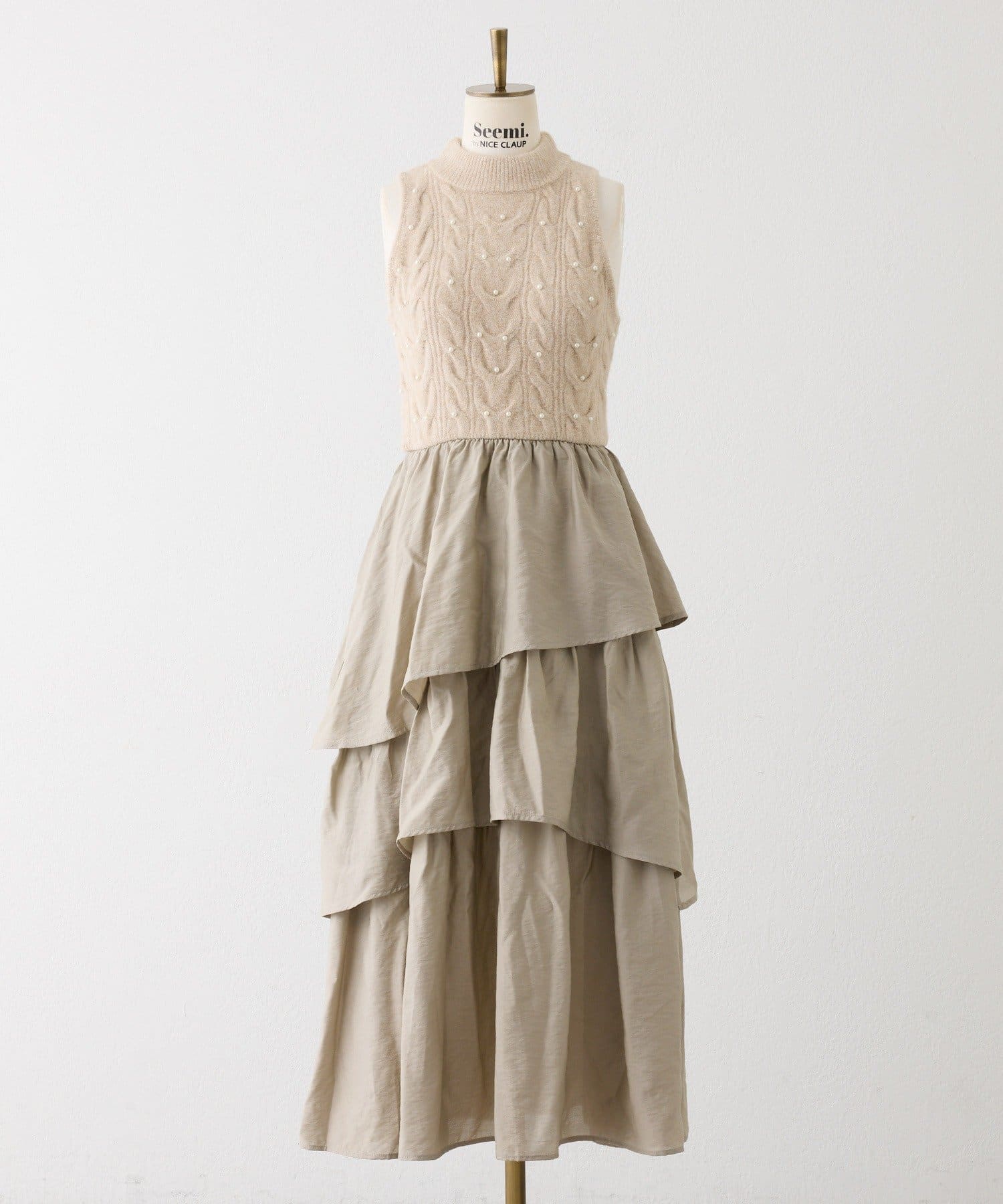 Seemi.by NICE CLAUP(シーミーバイナイスクラップ) 【Seemi.】ビジュードッキングワンピ