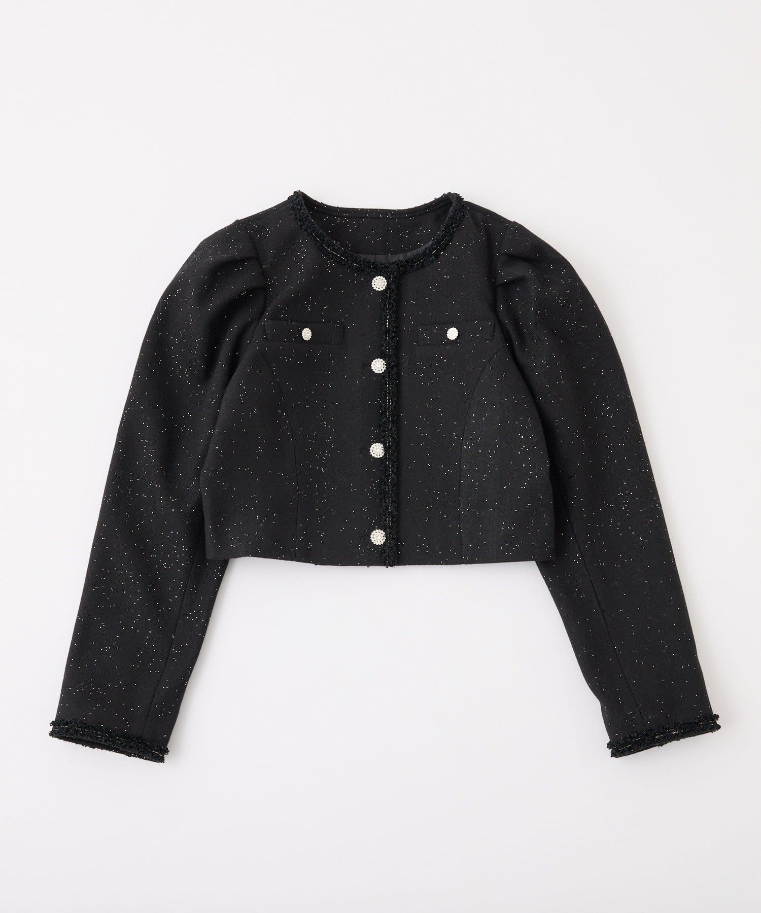 one after another NICE CLAUP(ワンアフターアナザー ナイスクラップ) 【Twinkle Collection】キラキラノーカラージャケット