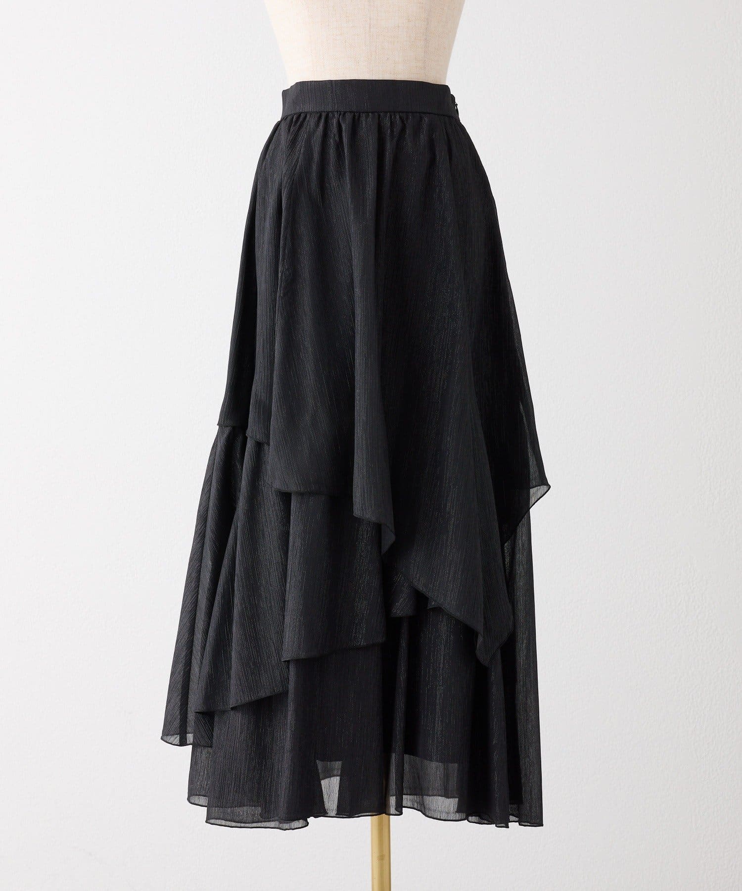 one after another NICE CLAUP(ワンアフターアナザー ナイスクラップ) ティアードロングスカート