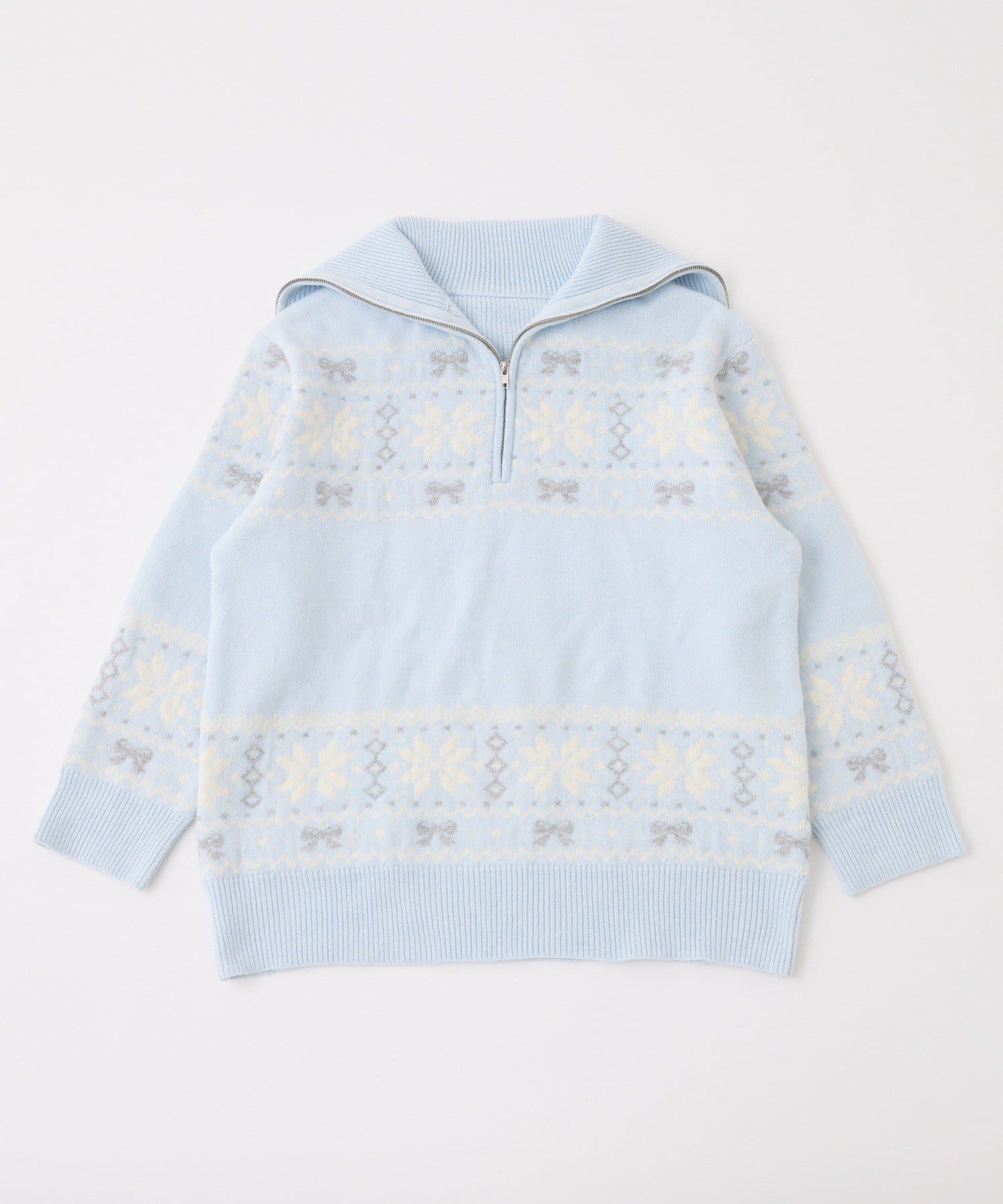 one after another NICE CLAUP(ワンアフターアナザー ナイスクラップ) ノルディック柄ニット