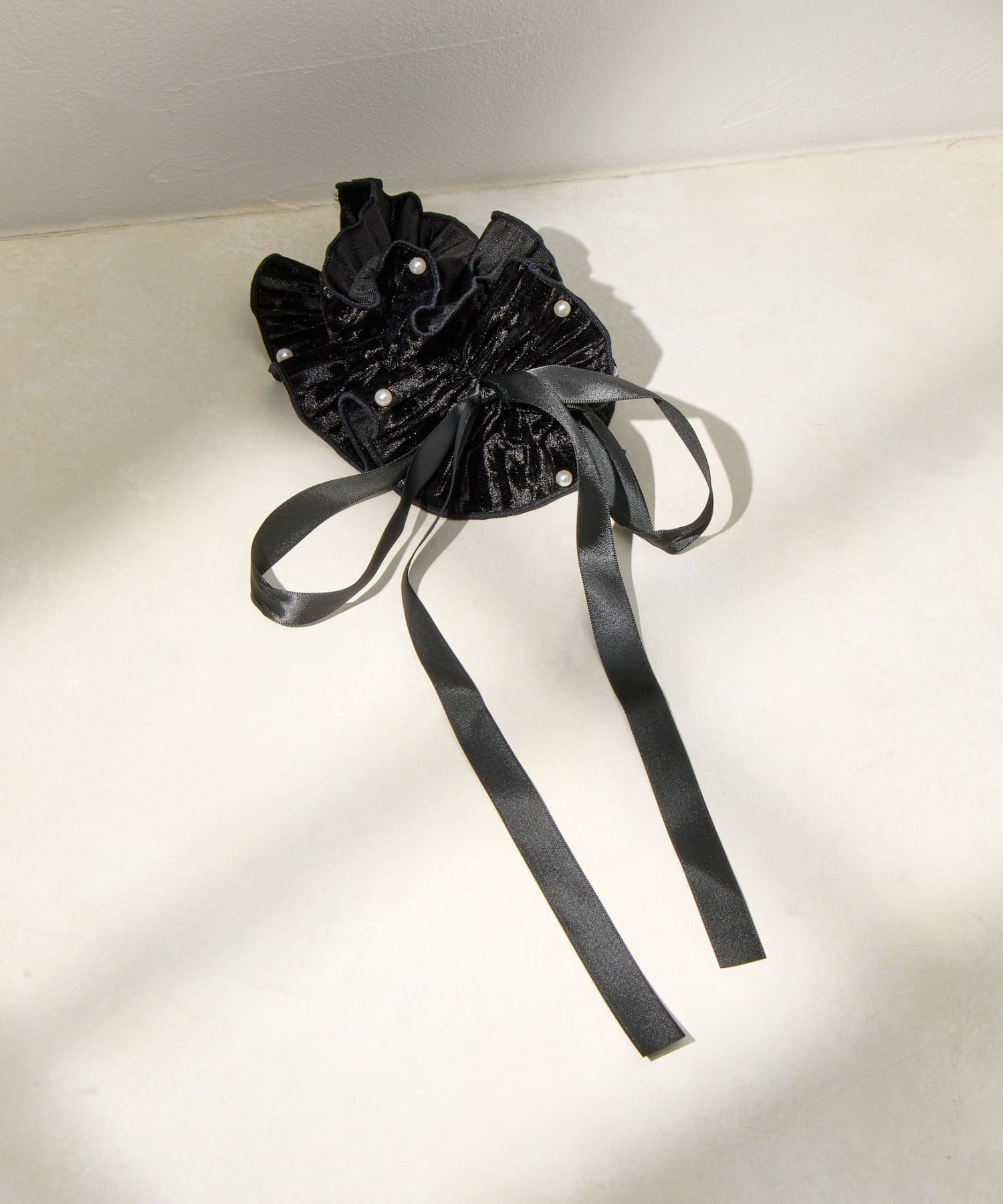 Lattice(ラティス) リボン付きベロアシュシュ