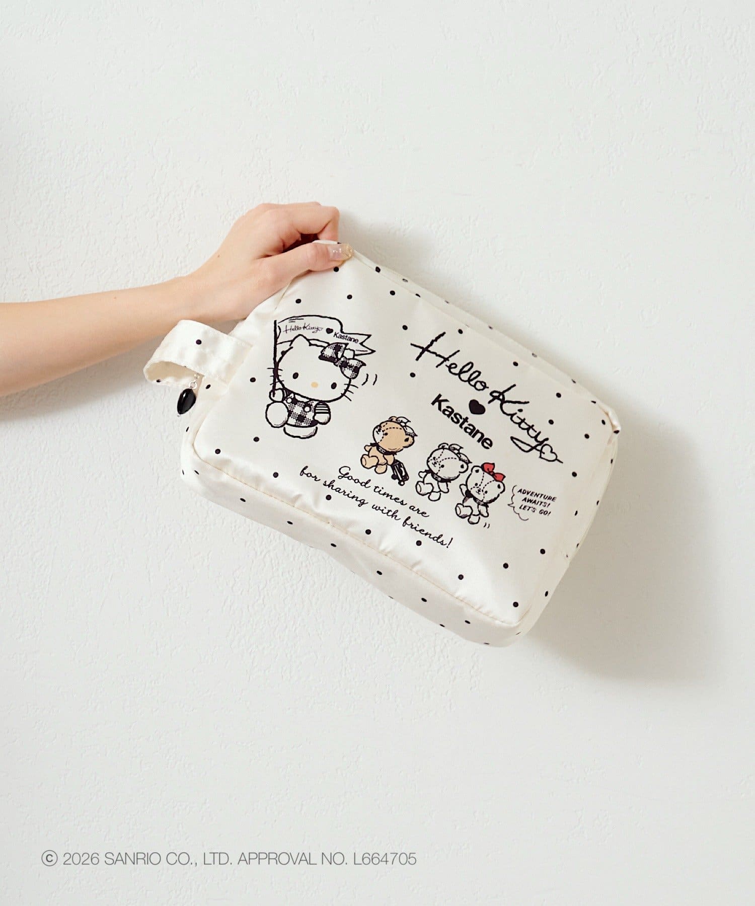 Kastane(カスタネ) 【1.17(土)12:00発売/Kastane×HelloKitty/一部店舗限定】ポーチSET