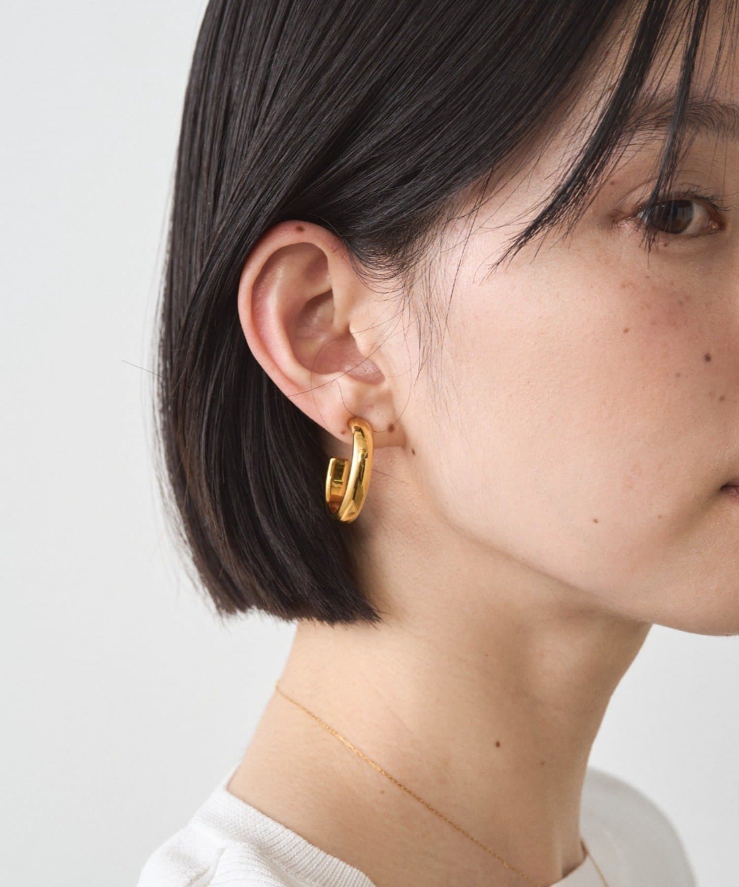 LOUNGEDRESS(ラウンジドレス) 《金属アレルギー対応/ステンレス》【GALENA/ガレナ】オーバルピアス