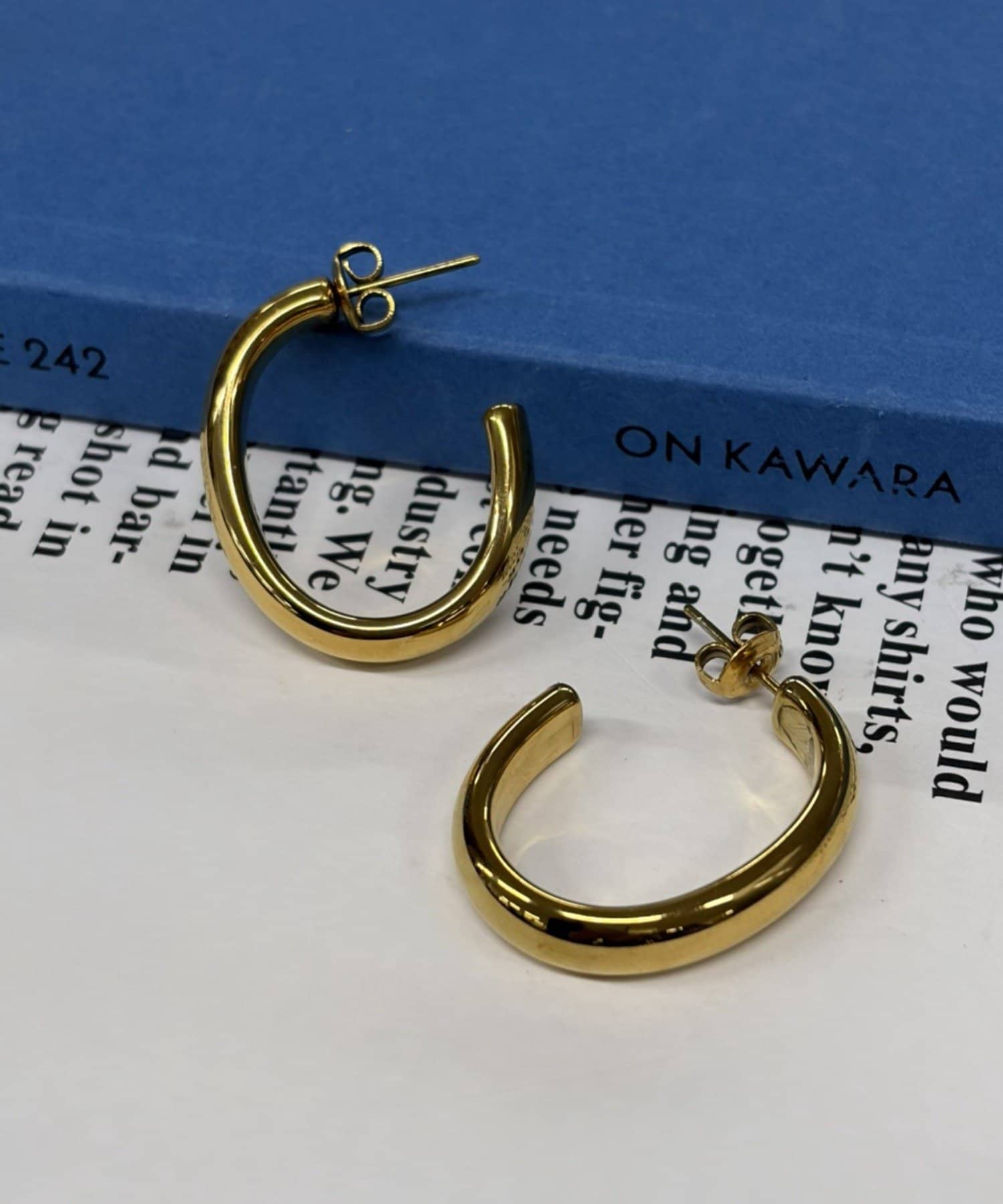 LOUNGEDRESS(ラウンジドレス) 《金属アレルギー対応/ステンレス》【GALENA/ガレナ】オーバルピアス