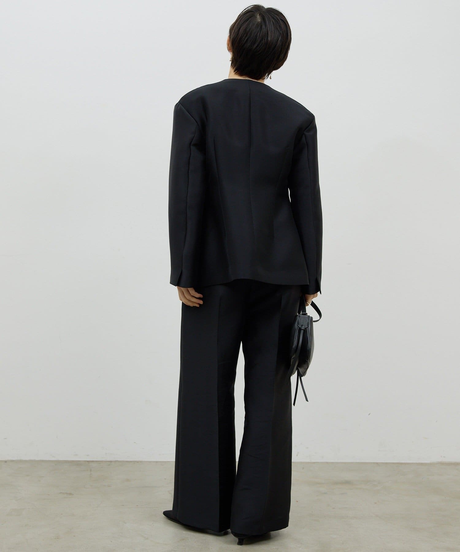 GALLARDAGALANTE(ガリャルダガランテ) 【セットアップ対応】シルキーダブルクロスパンツ