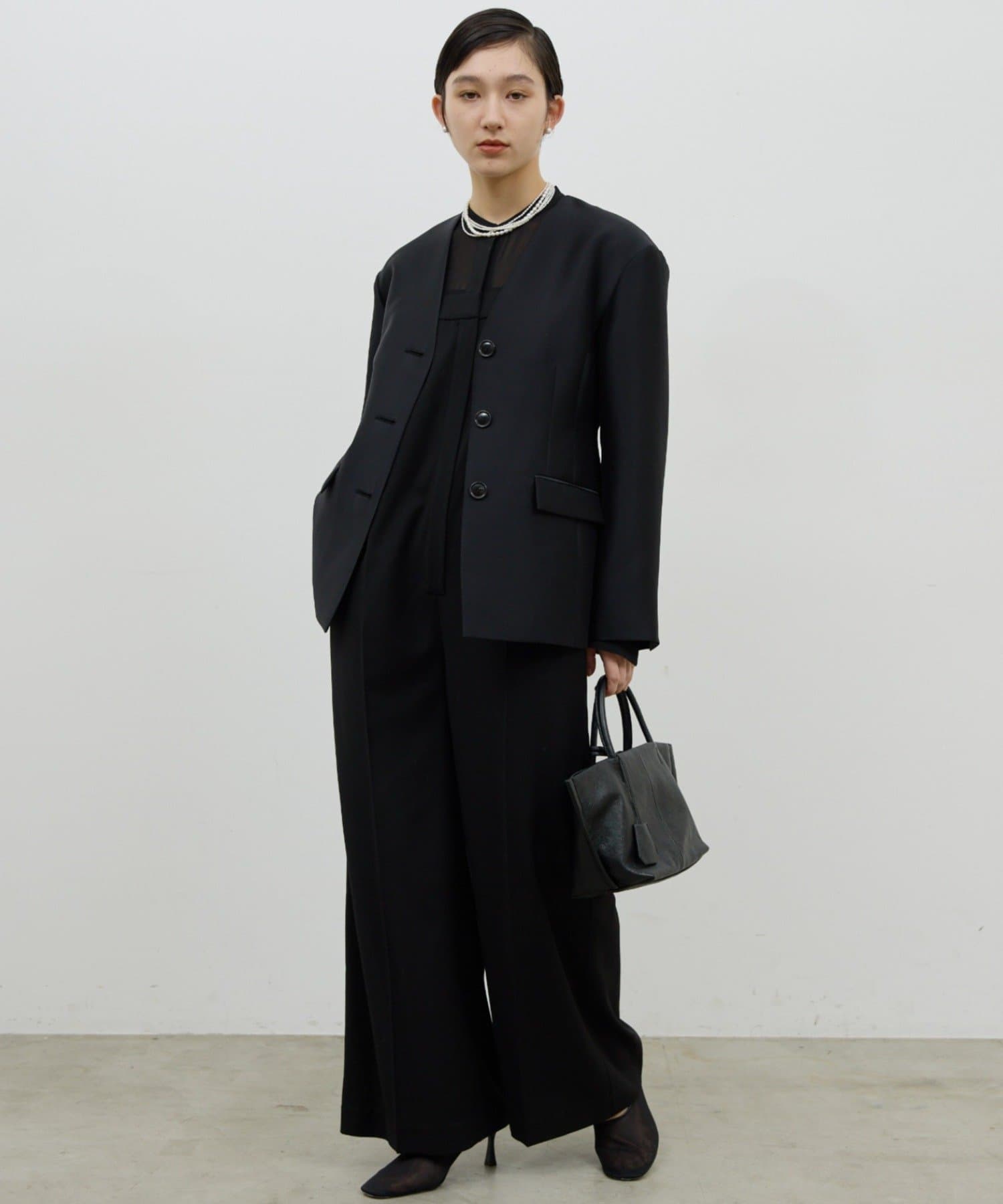 GALLARDAGALANTE(ガリャルダガランテ) 【セットアップ対応】シルキーダブルクロスジャケット