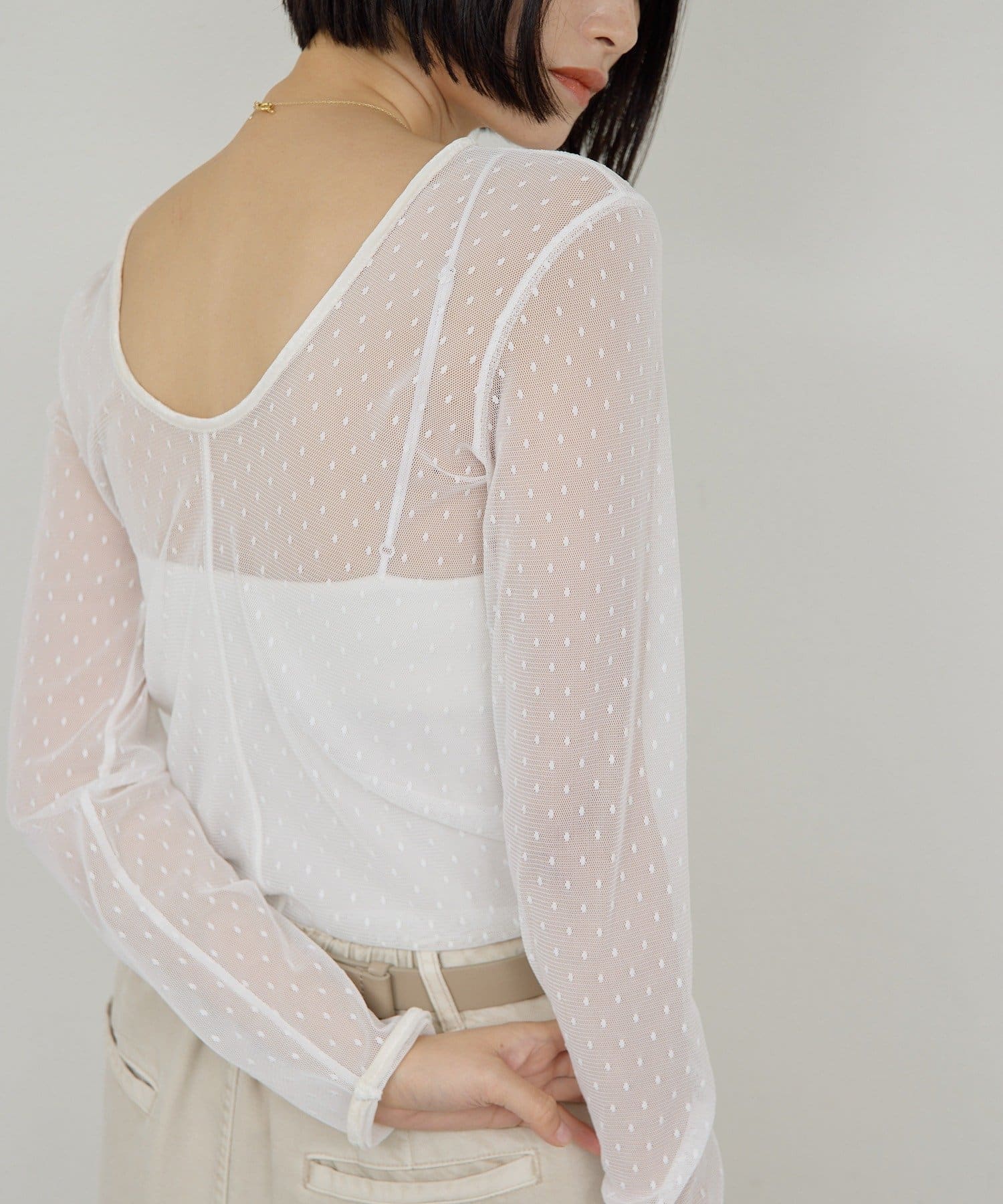 GALLARDAGALANTE(ガリャルダガランテ) 【2way】チュールプルオーバー