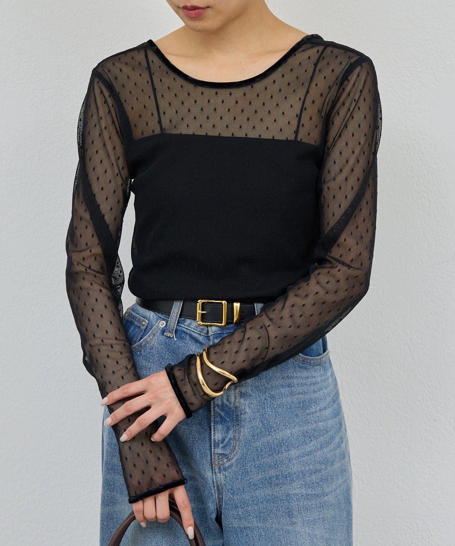 GALLARDAGALANTE(ガリャルダガランテ) 【2way】チュールプルオーバー