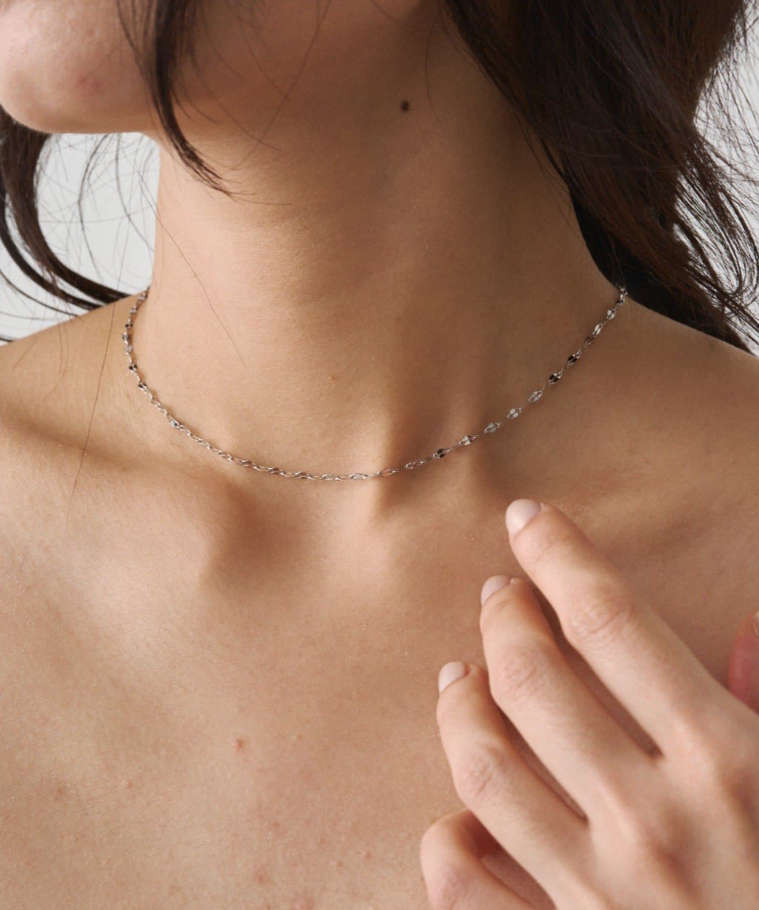 LOUNGEDRESS(ラウンジドレス) 《金属アレルギー対応/ステンレス》【GALENA/ガレナ】華奢チェーンネックレス