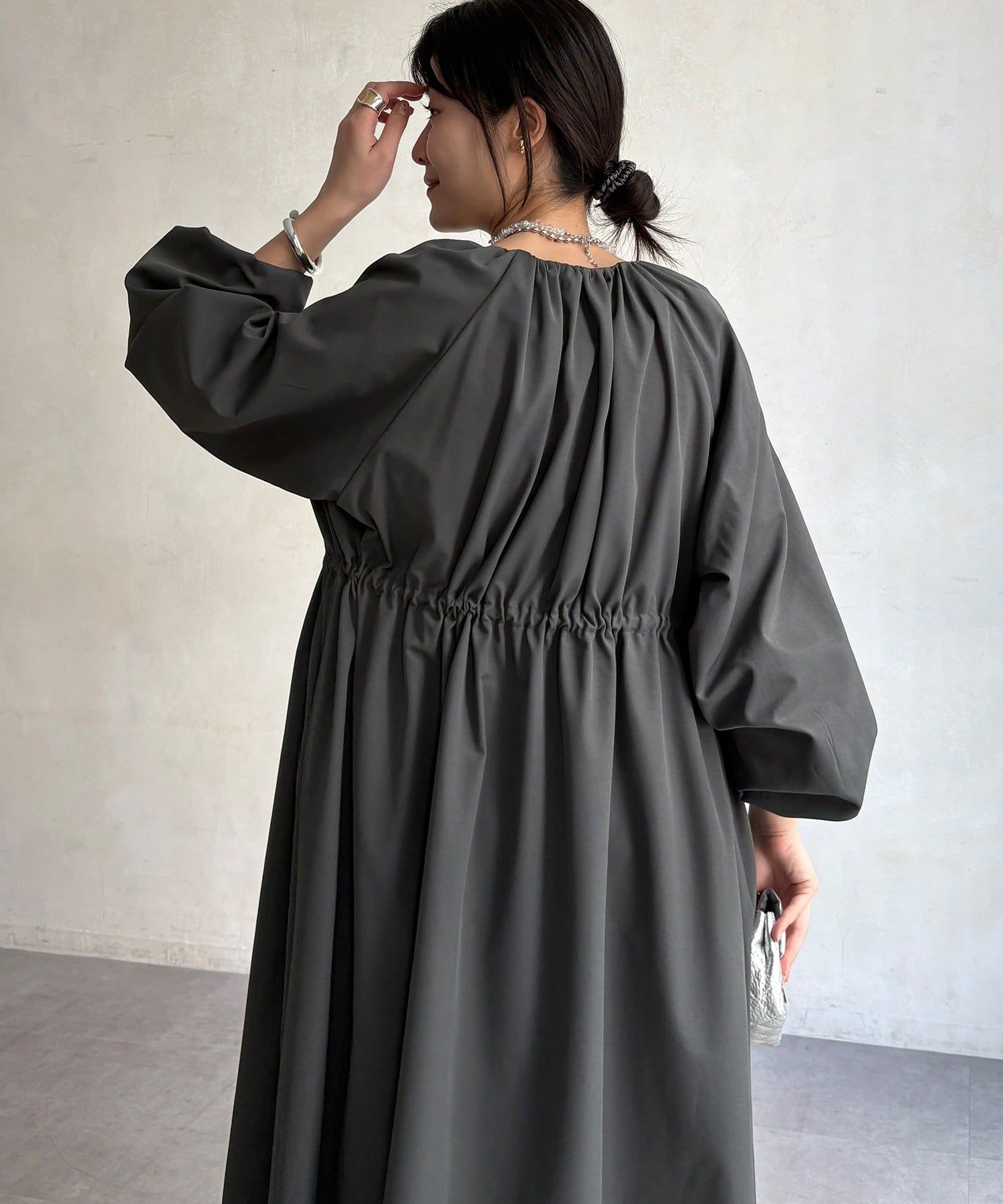 DOUDOU(ドゥドゥ) 【WEB限定】バルーンスリーブドロストコート