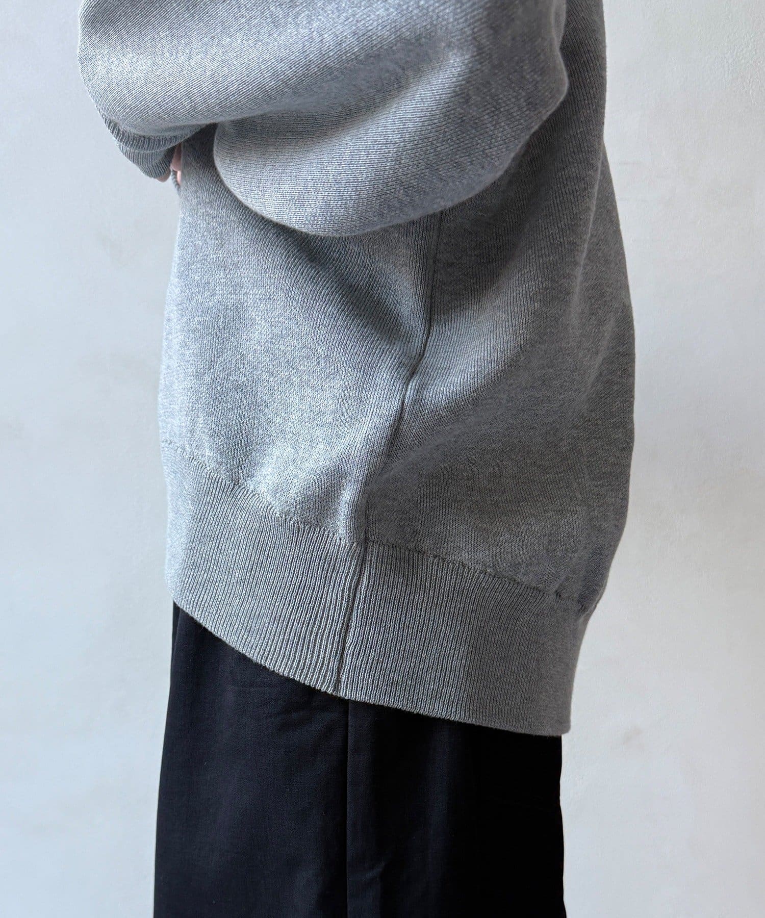 DOUDOU(ドゥドゥ) 【WEB限定】スウエットライクロゴニット