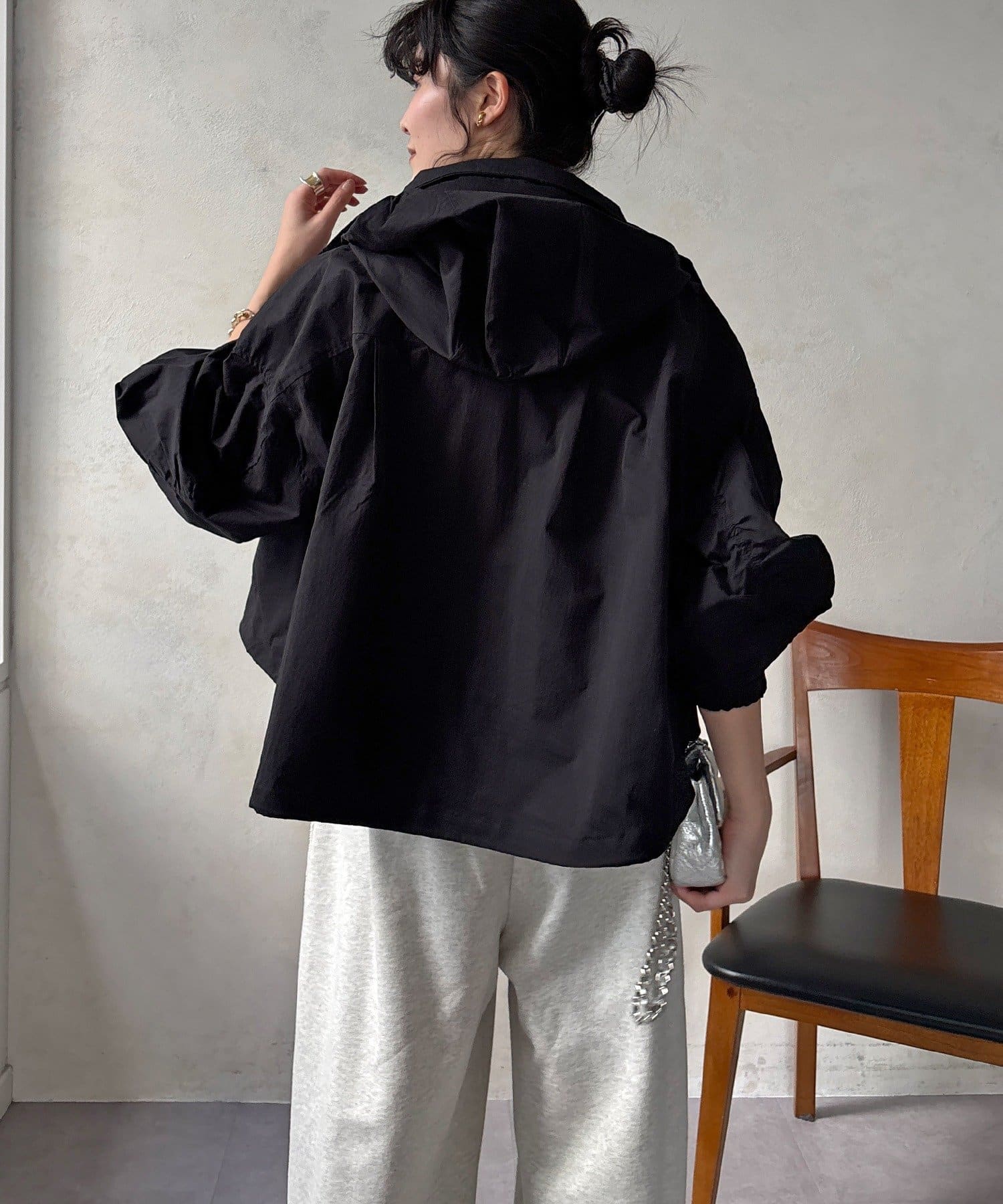 DOUDOU(ドゥドゥ) 【WEB限定】ドロストボリュームスリーブブルゾン