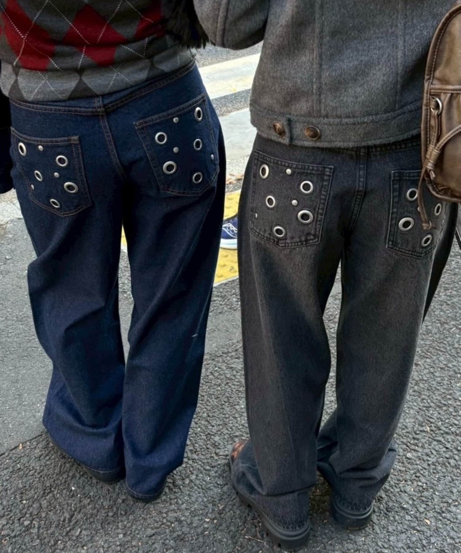 WHO’S WHO gallery(フーズフーギャラリー) EYELET LOW RISE DENIM /アイレットローライズデニム