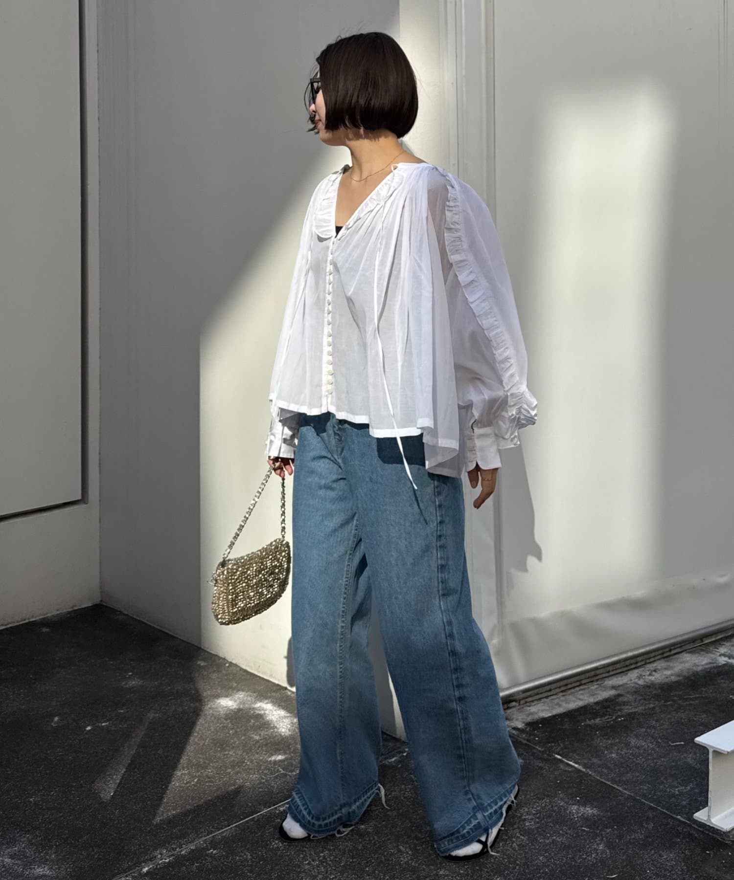 CIAOPANIC TYPY(チャオパニックティピー) 【willow】シアーフリルボリュームブラウス