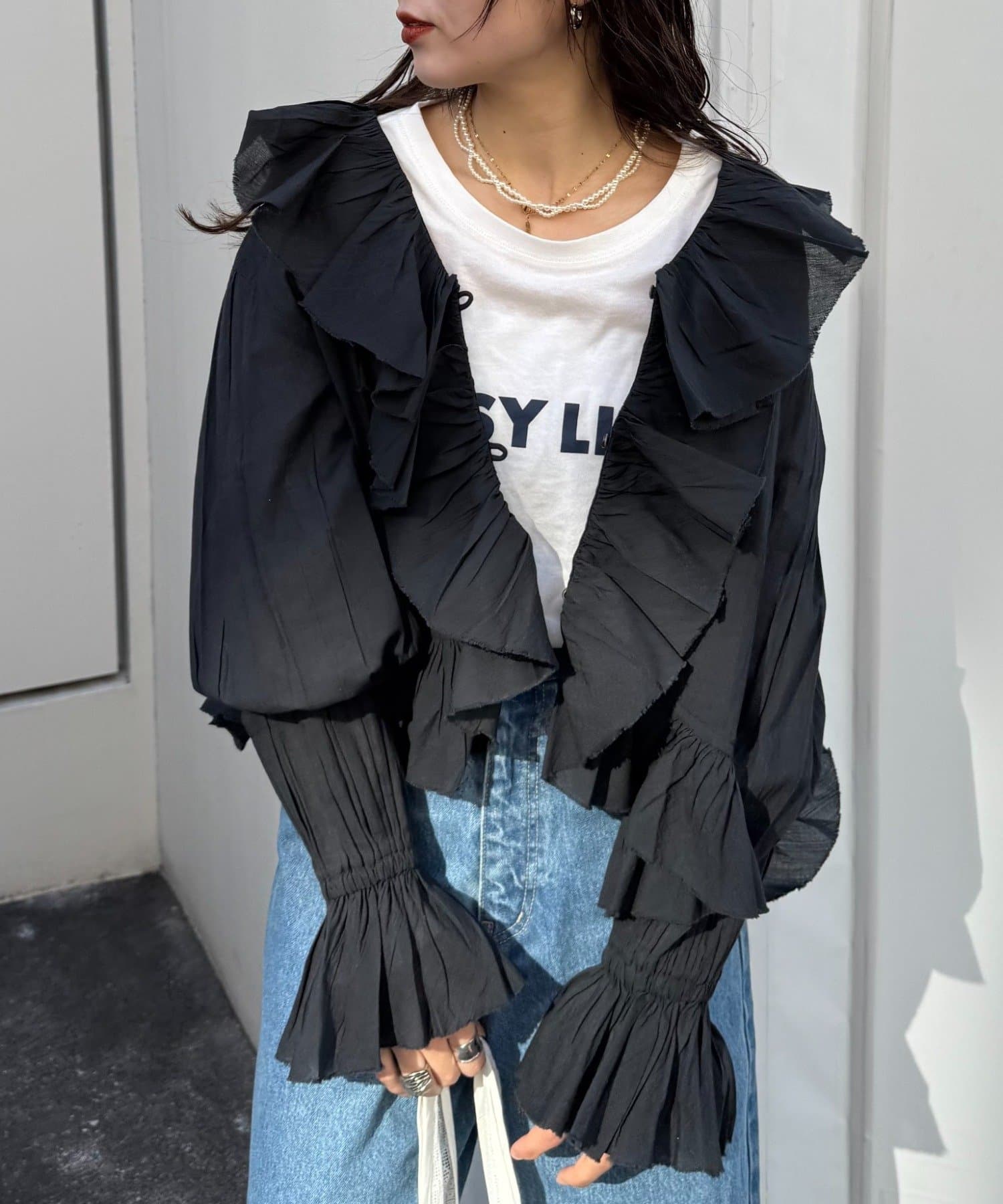 CIAOPANIC TYPY(チャオパニックティピー) ≪26SS展示会アイテム≫【wiilow】ラッフルフリルブラウス