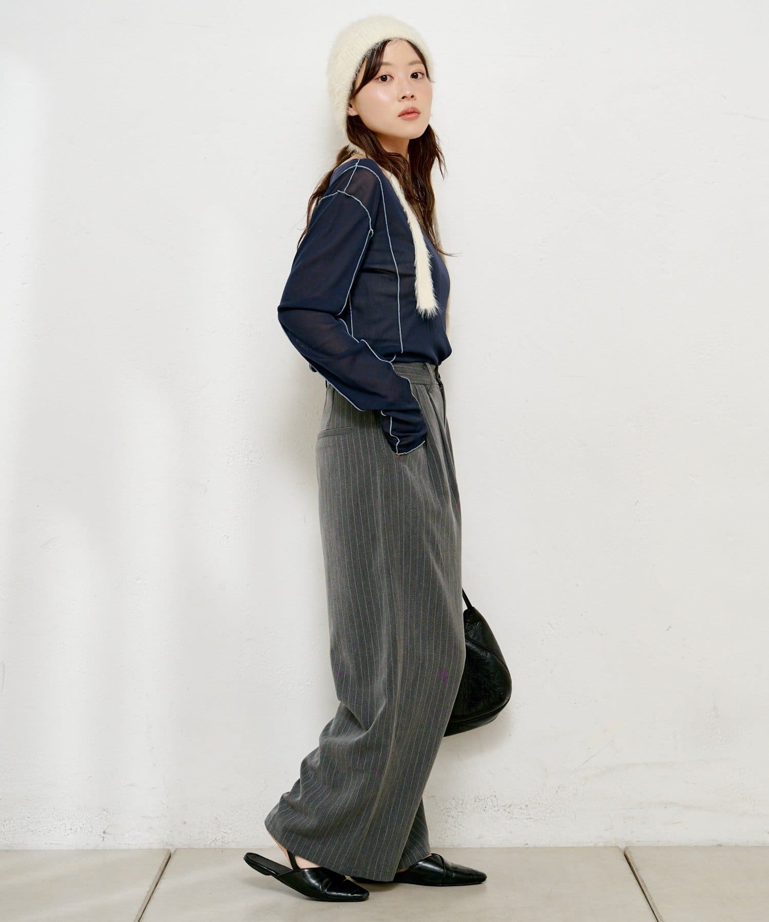 Kastane(カスタネ) パイピングシアープルオーバー