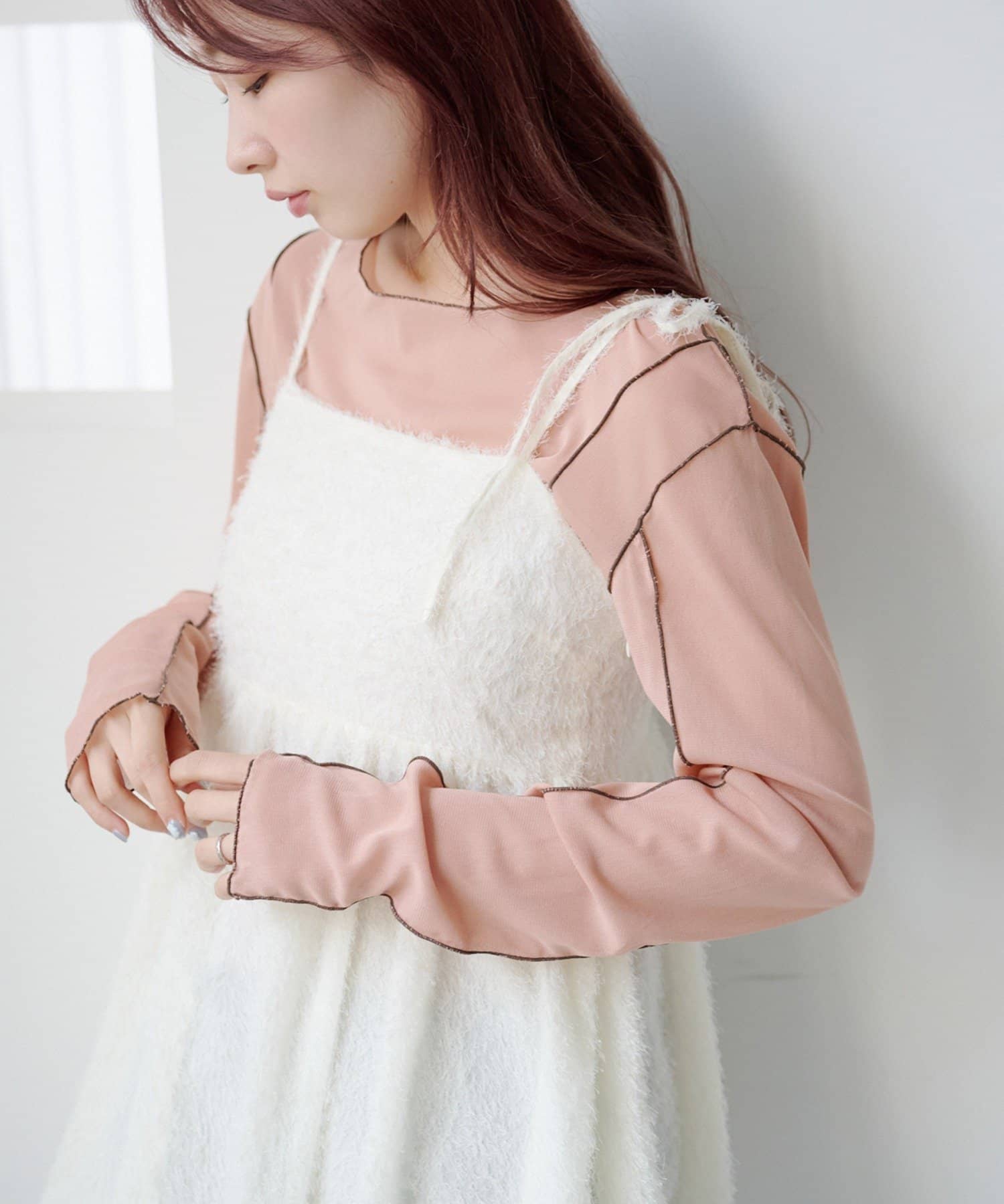 Kastane(カスタネ) パイピングシアープルオーバー