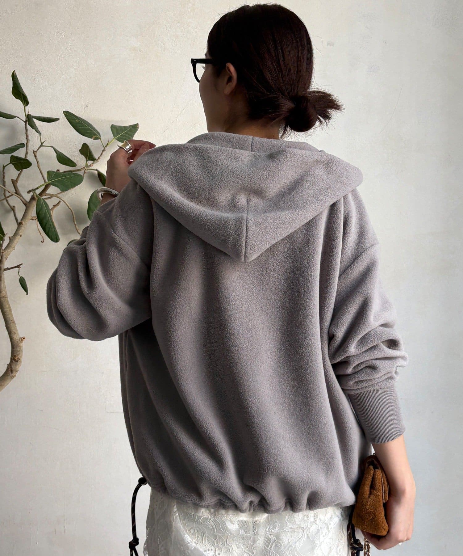 DOUDOU(ドゥドゥ) フリーススナッププルオーバー