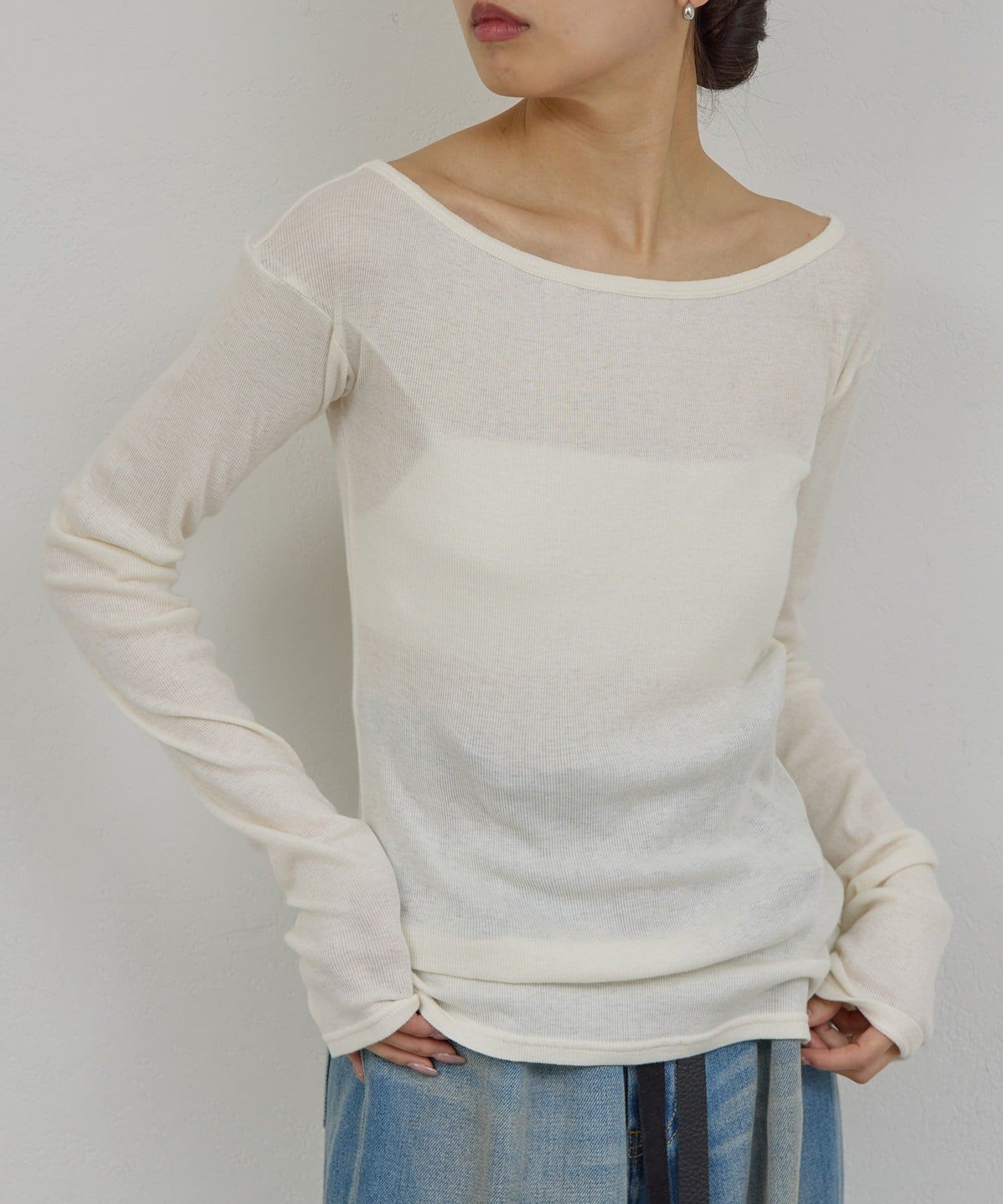 GALLARDAGALANTE(ガリャルダガランテ) 【PEAS】ガーゼテレコプルオーバー