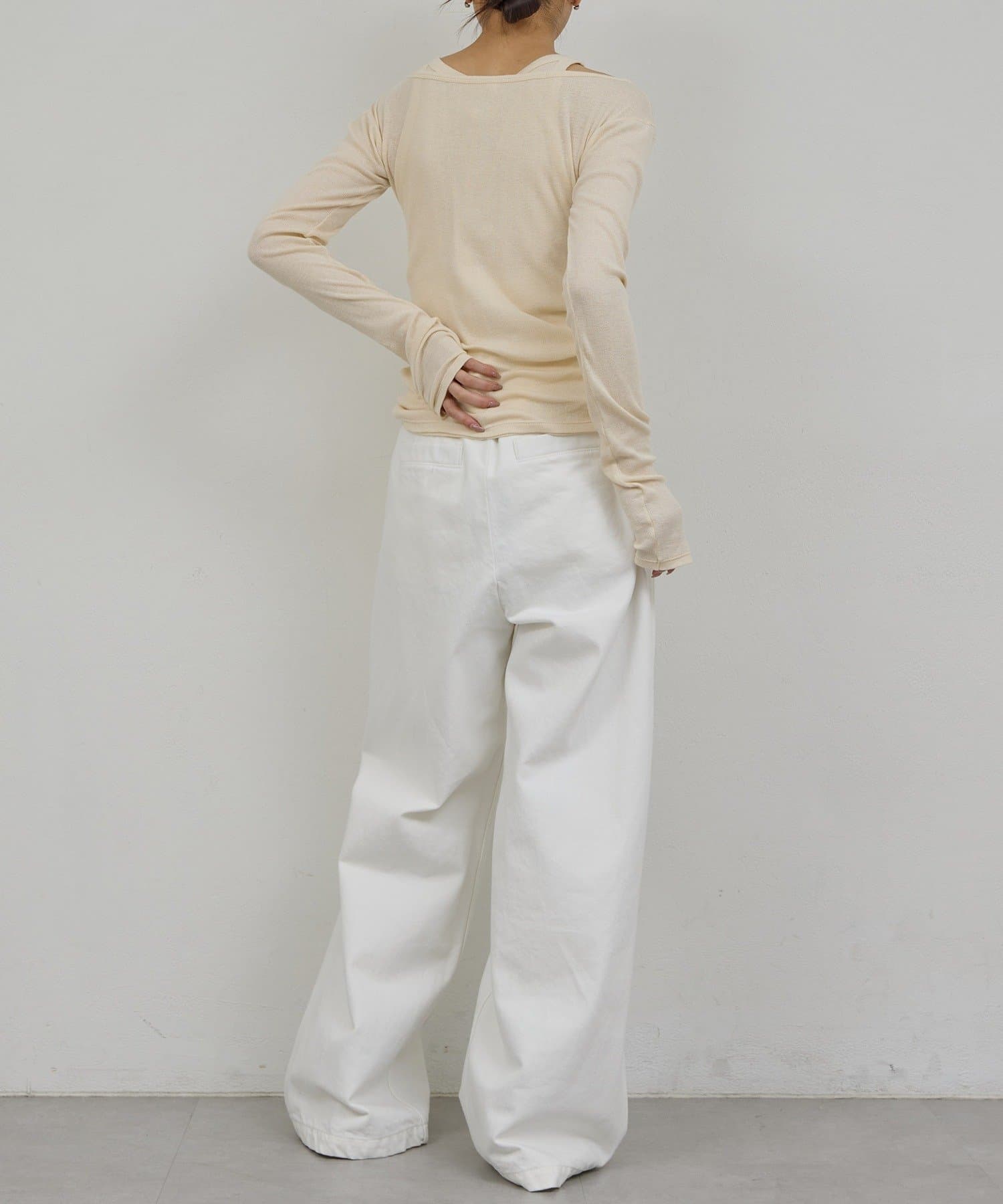 GALLARDAGALANTE(ガリャルダガランテ) 【PEAS】ガーゼテレコプルオーバー