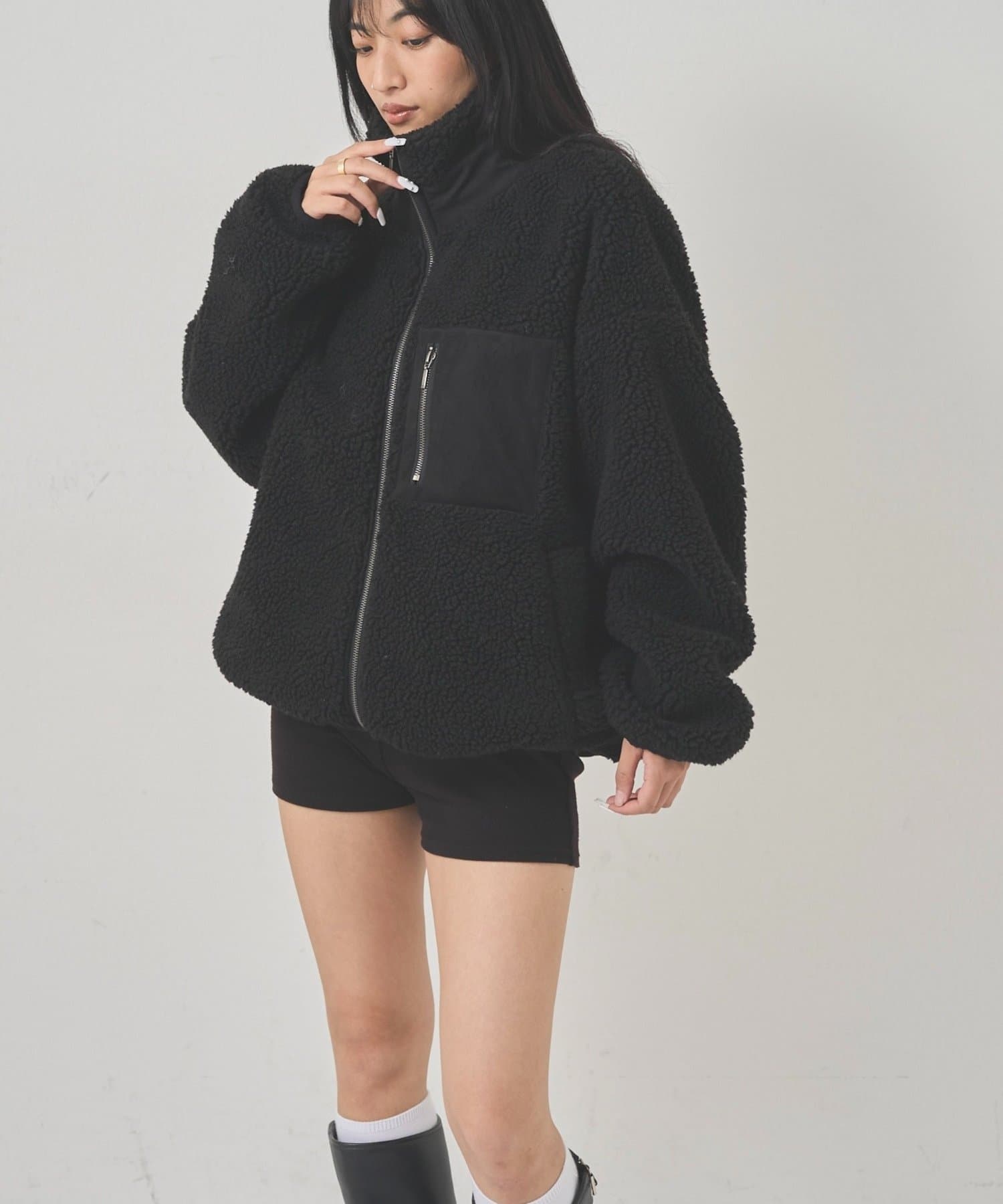 OUTLET(アウトレット) 【WHO'S WHO gallery】ボアブルゾン