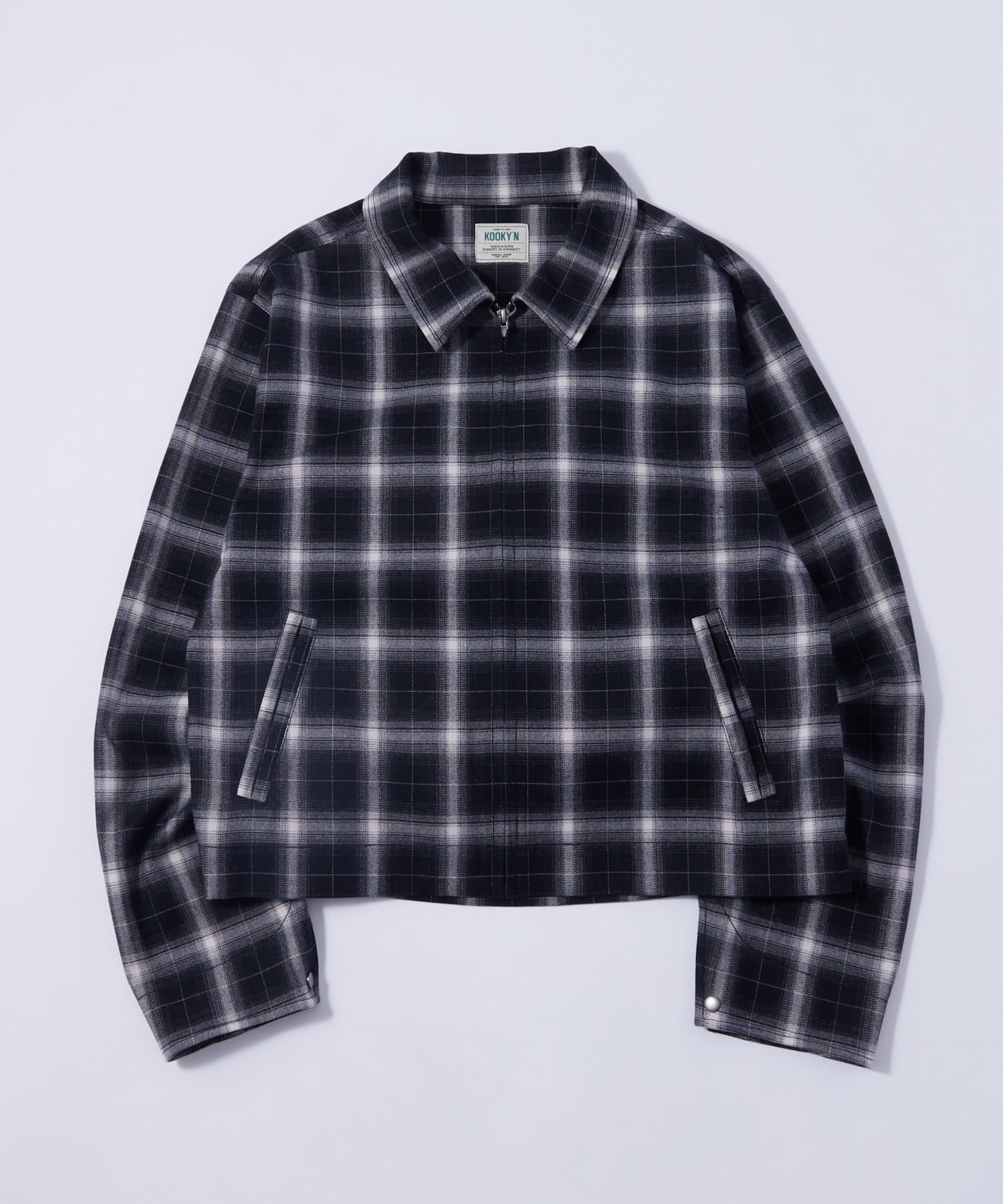 OUTLET(アウトレット) 【WHO'S WHO gallery】チェックジップブルゾン