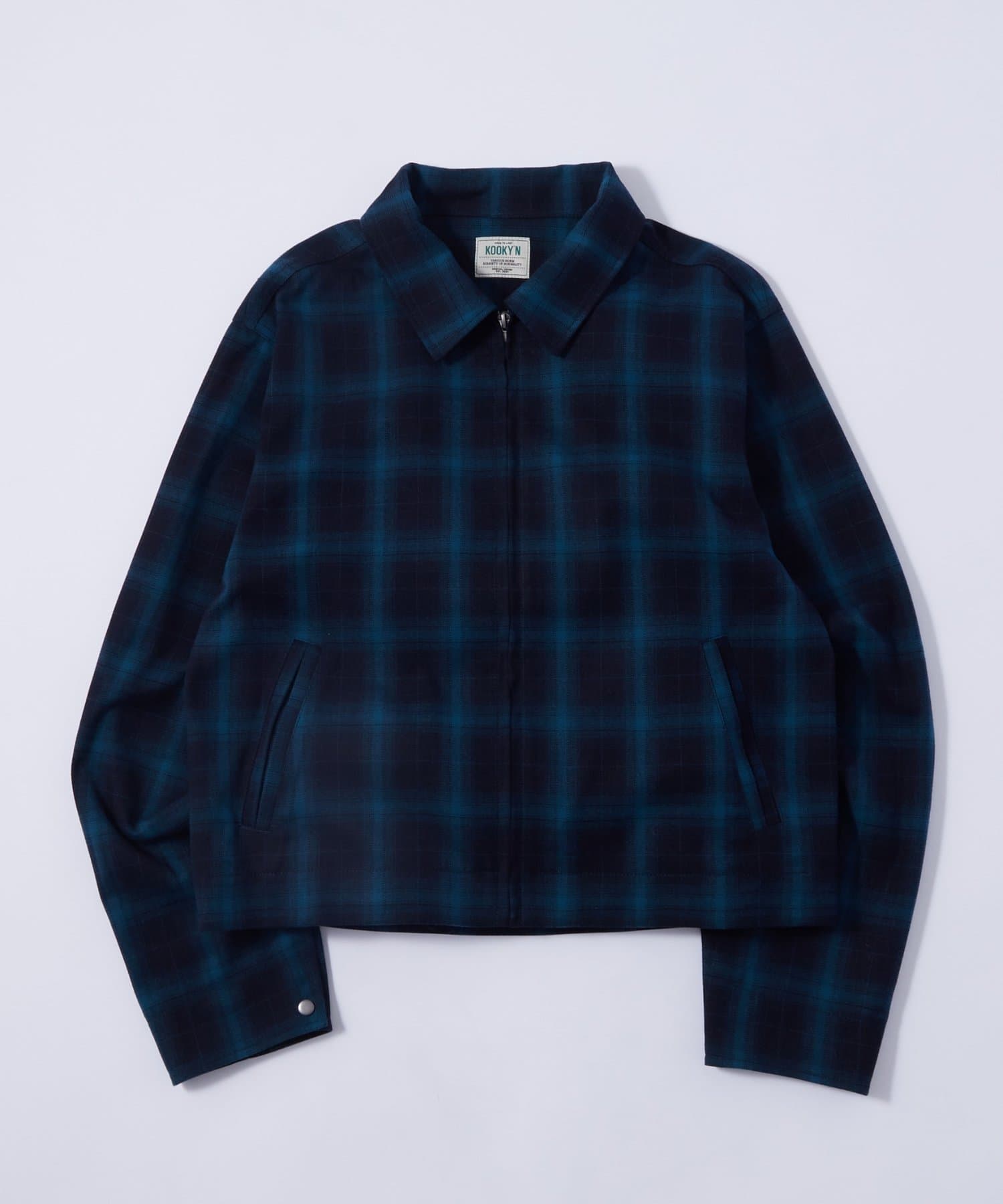 OUTLET(アウトレット) 【WHO'S WHO gallery】チェックジップブルゾン