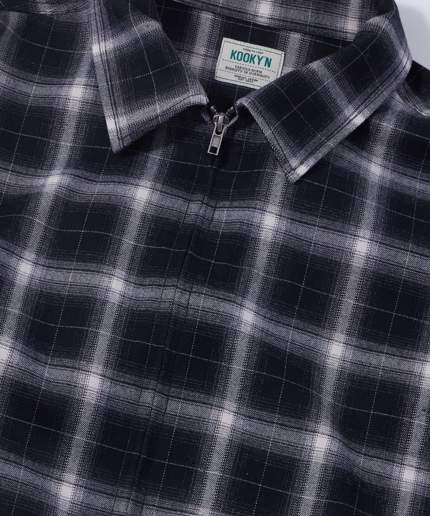 OUTLET(アウトレット) 【WHO'S WHO gallery】チェックジップブルゾン