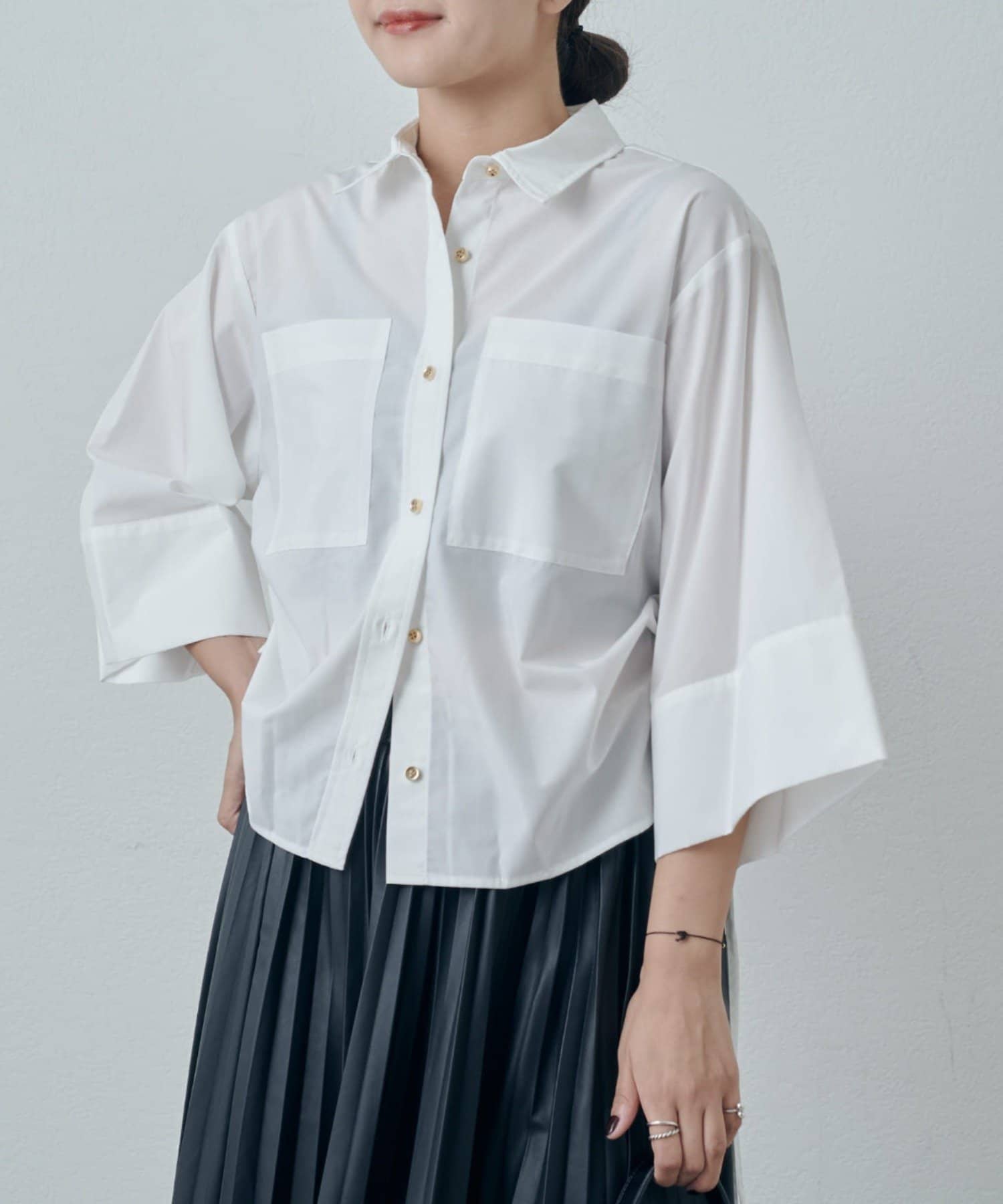 OUTLET(アウトレット) 【Lui's】サイドドロスドデザインシャツ