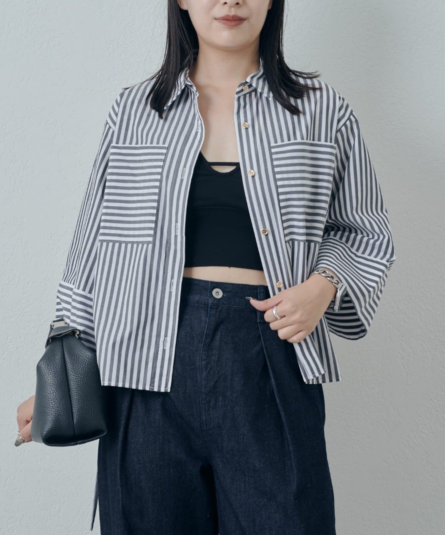 OUTLET(アウトレット) 【Lui's】サイドドロスドデザインシャツ