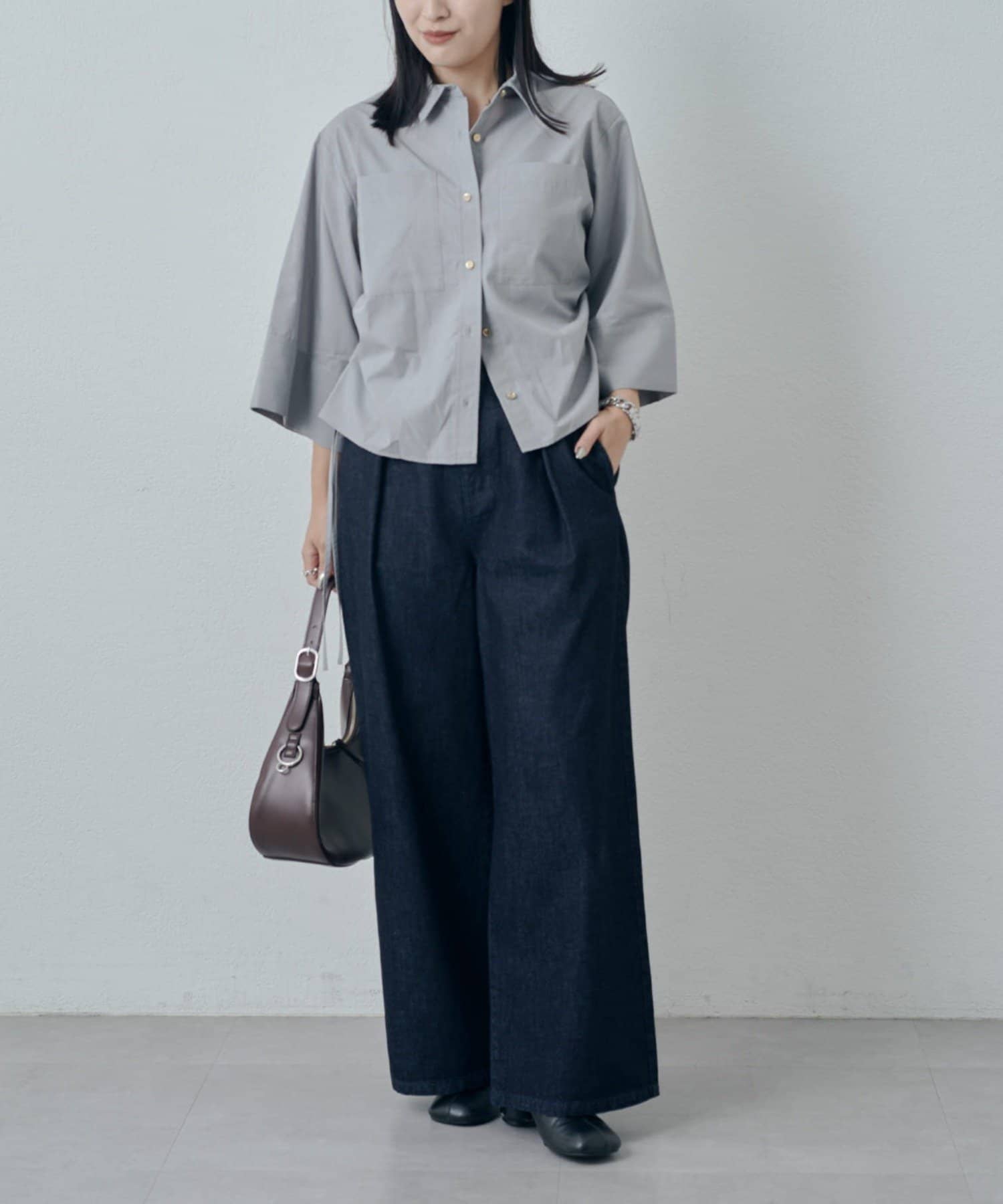 OUTLET(アウトレット) 【Lui's】サイドドロスドデザインシャツ