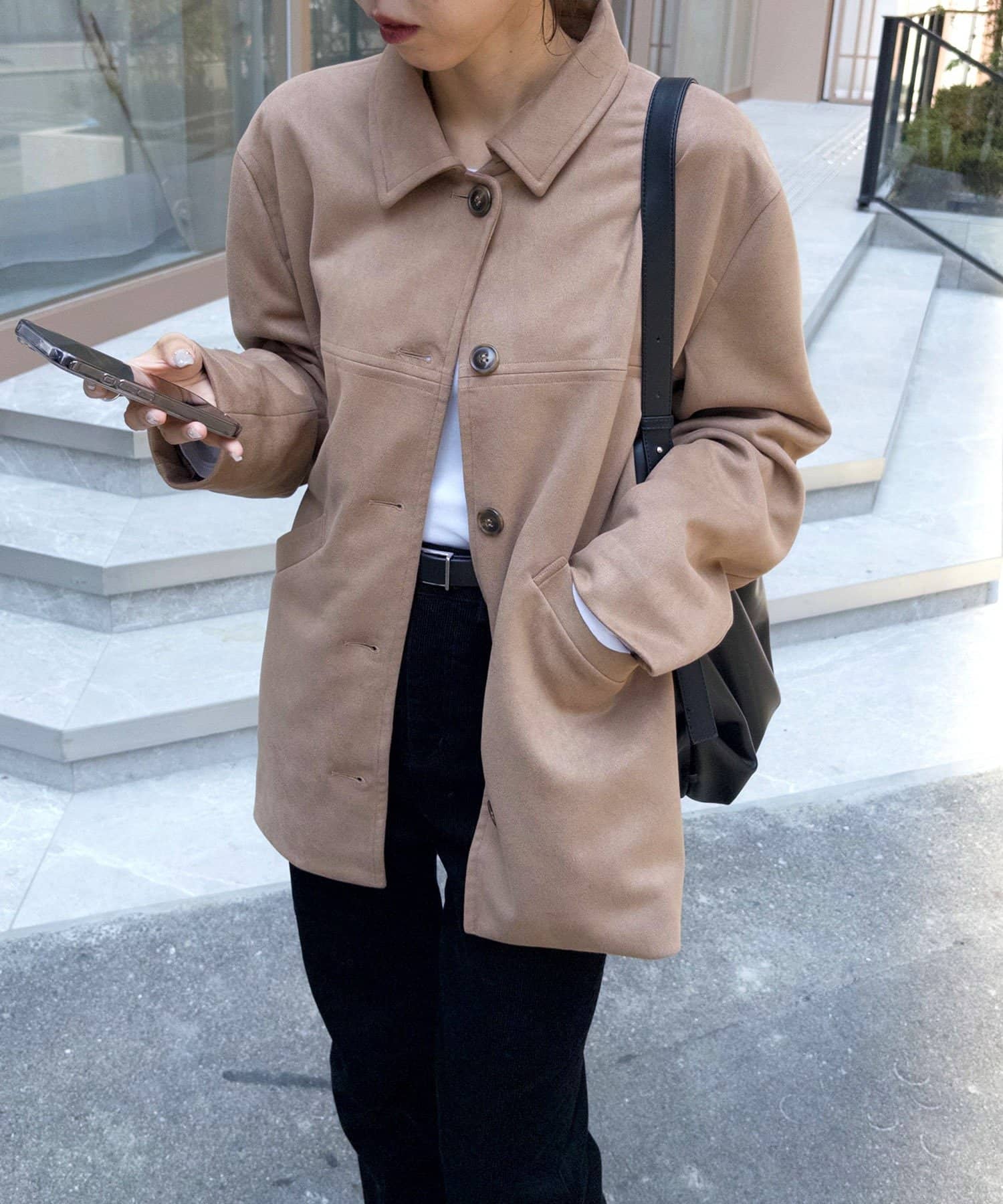 CAPRICIEUX LE'MAGE】スエードジャケット | OUTLET(アウトレット