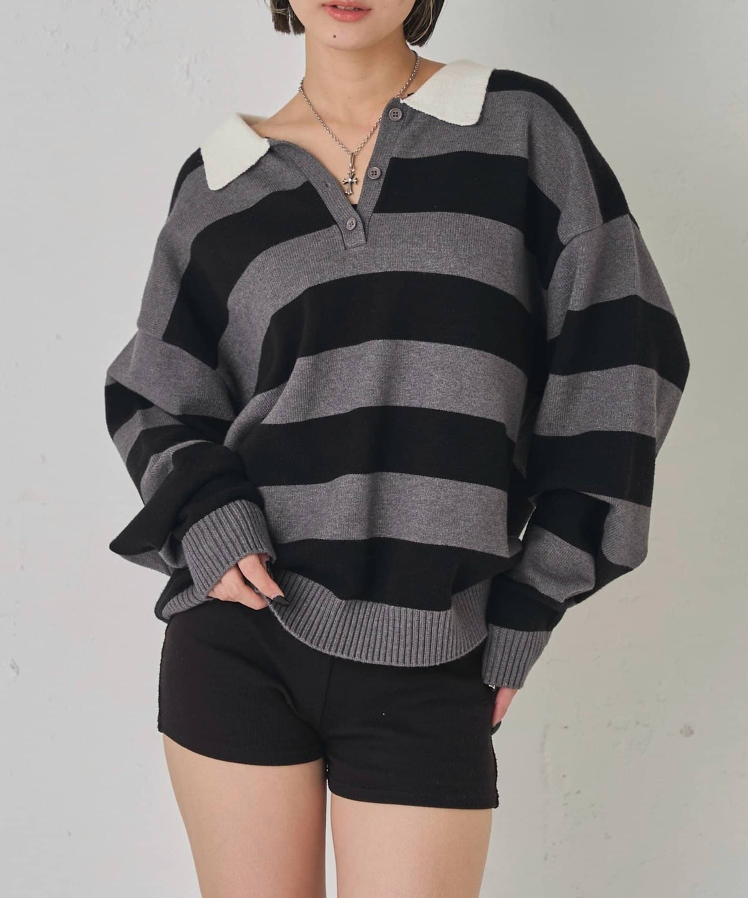 OUTLET(アウトレット) 【WHO'S WHO gallery】ルーズラガーニット