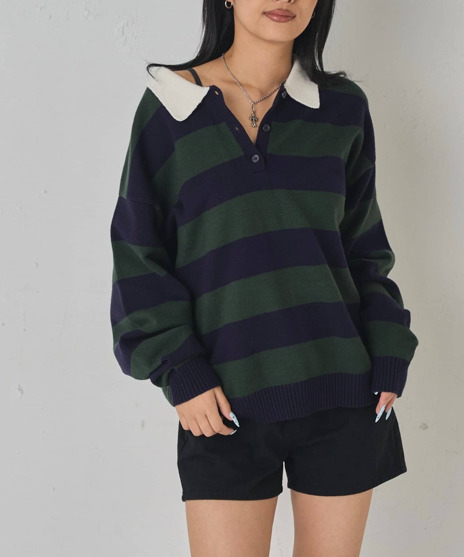 OUTLET(アウトレット) 【WHO'S WHO gallery】ルーズラガーニット