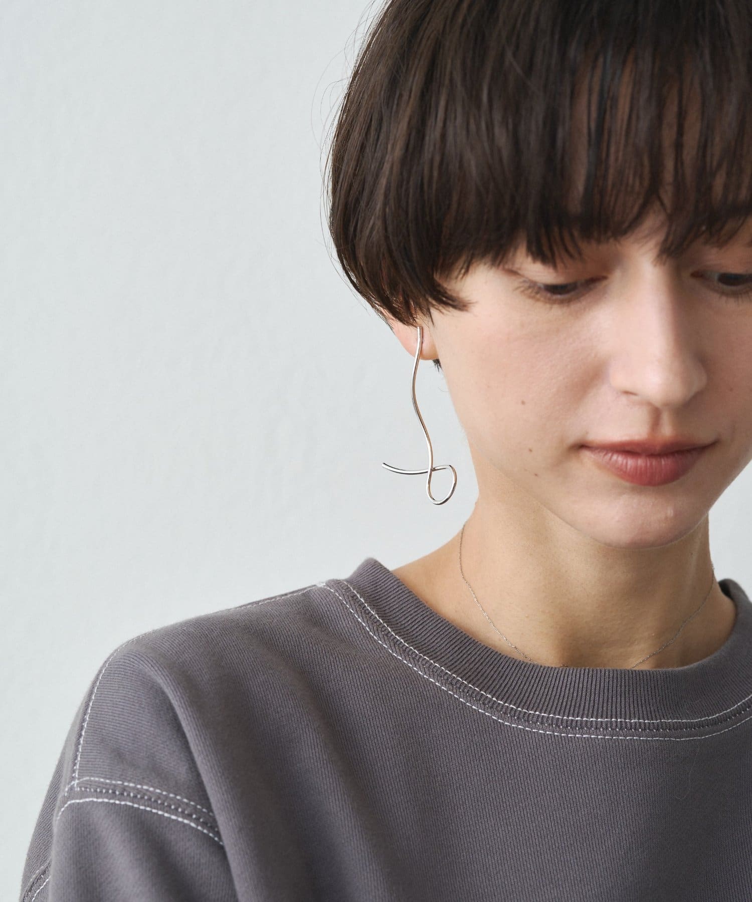 OUTLET(アウトレット) 【Loungedress】【GALENA/ガレナ】ループラインピアス