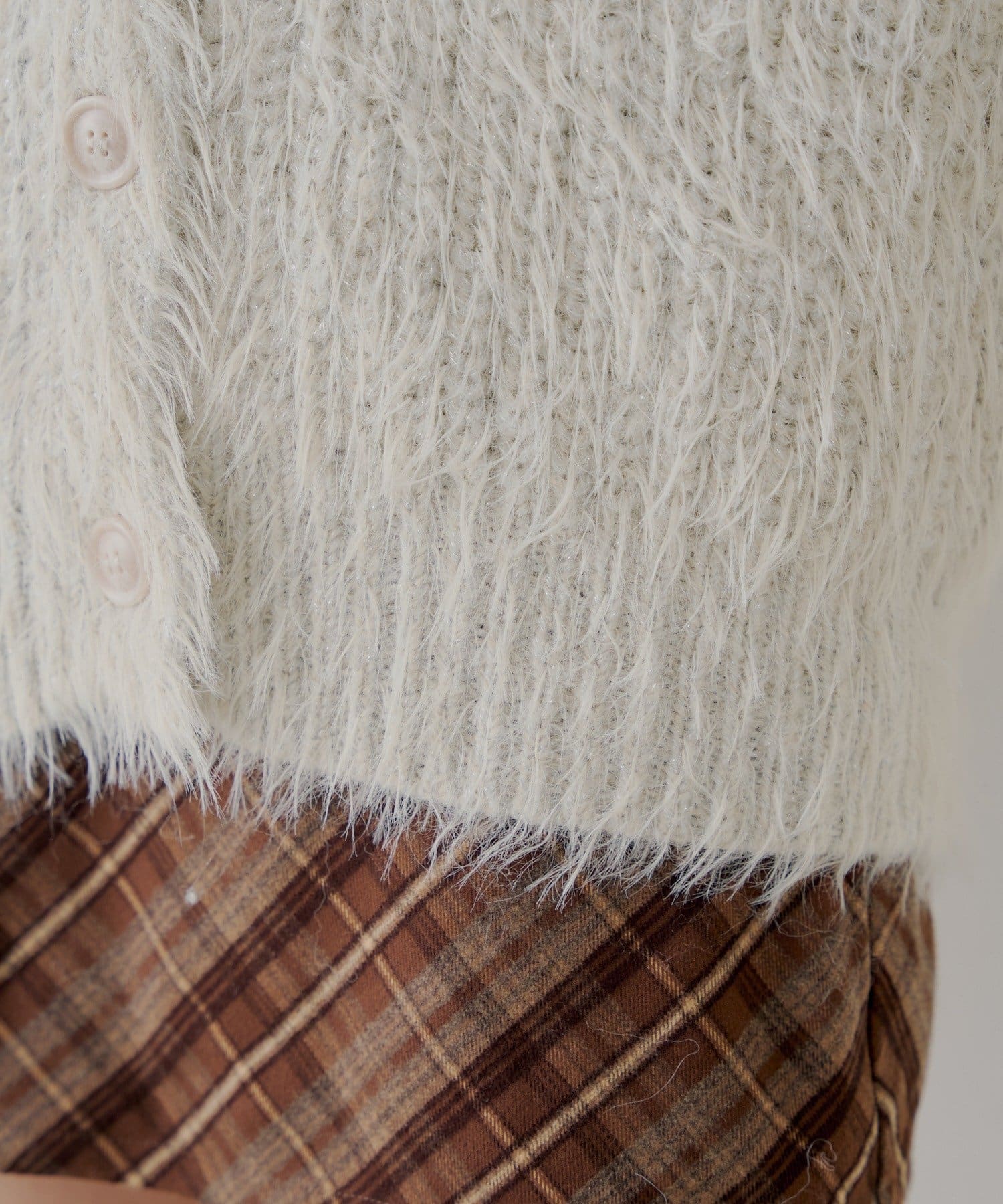 OUTLET(アウトレット) 【Chico】袖リボンルーズリブカーディガン