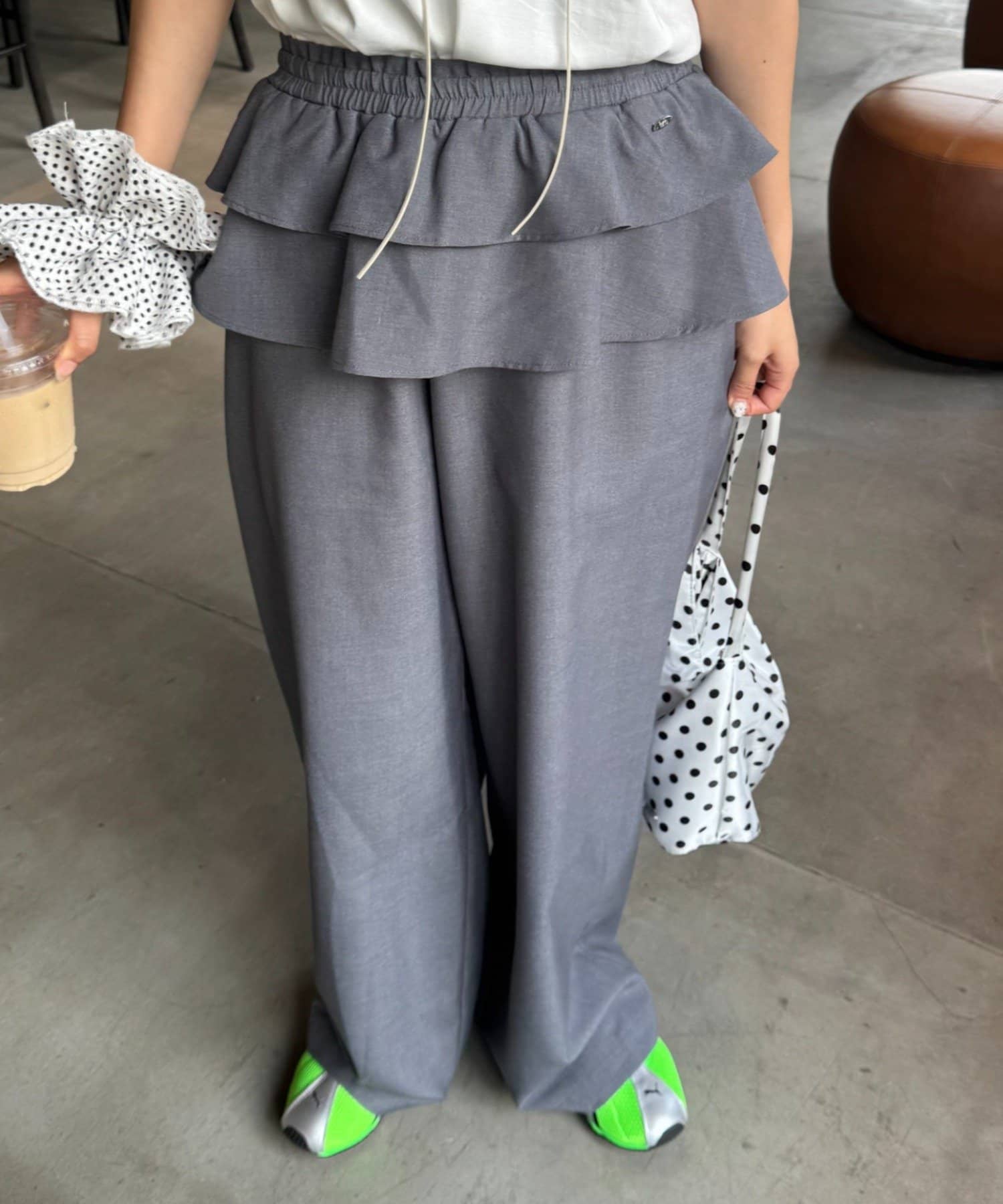 OUTLET(アウトレット) 【CIAOPANIC TYPY】フリル付きスラックス